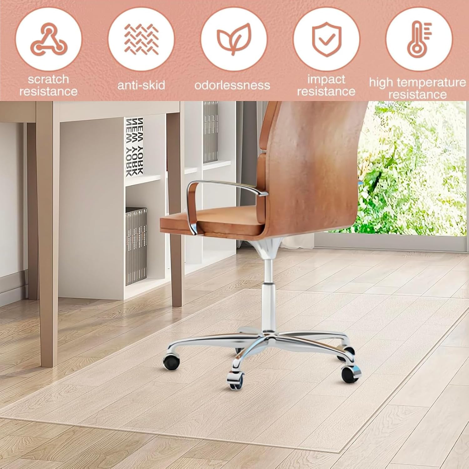 Thumbnail 4 de Artwelt Bodenschutzmatte Bürostuhl Transparent 1,5 mm – Bodenunterlage 150 × 120 cm