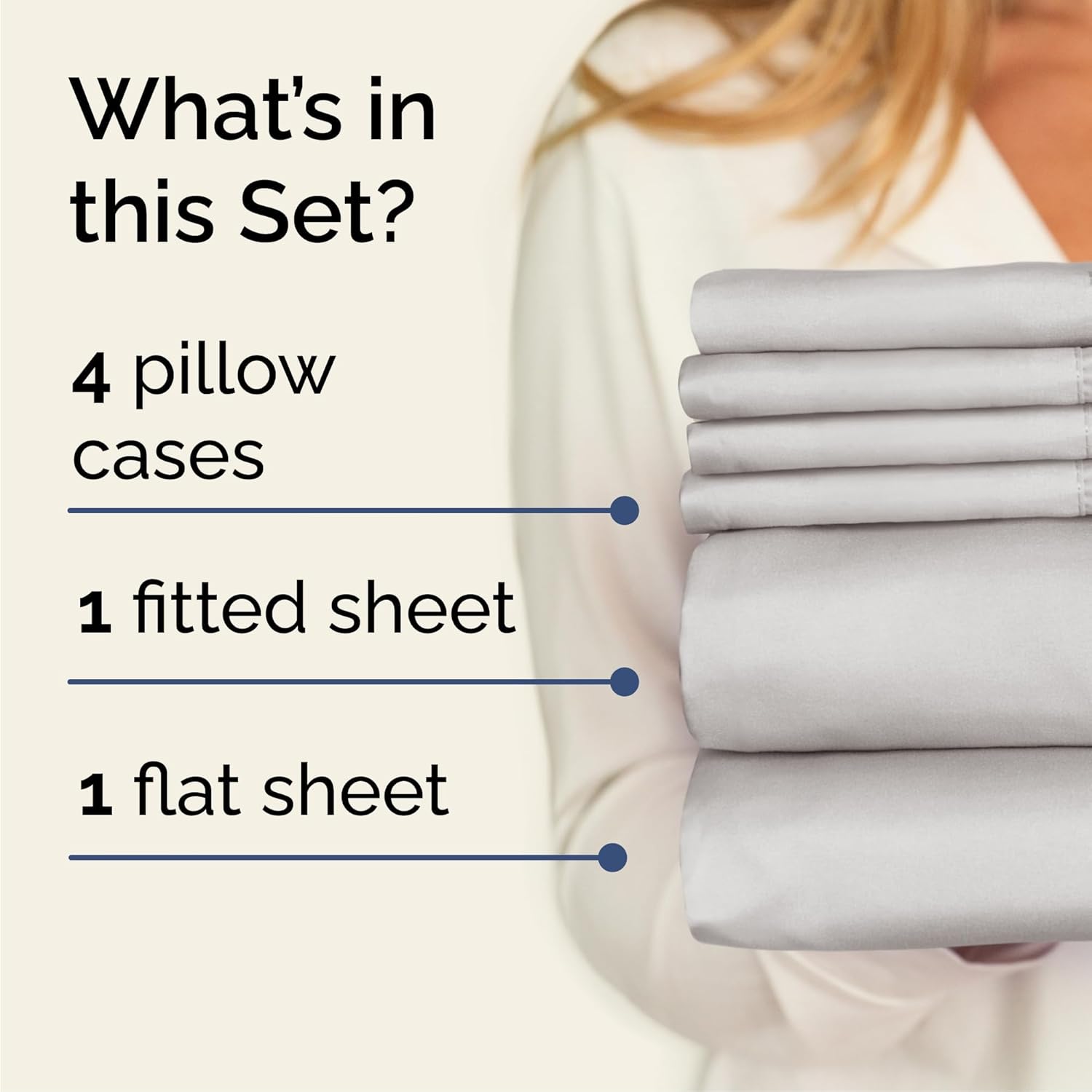 Thumbnail 1 de CGK Unlimited 6-Piece Queen Breathable Microfiber Sheet Set in Gray (Deep Pockets) - Hotel Style