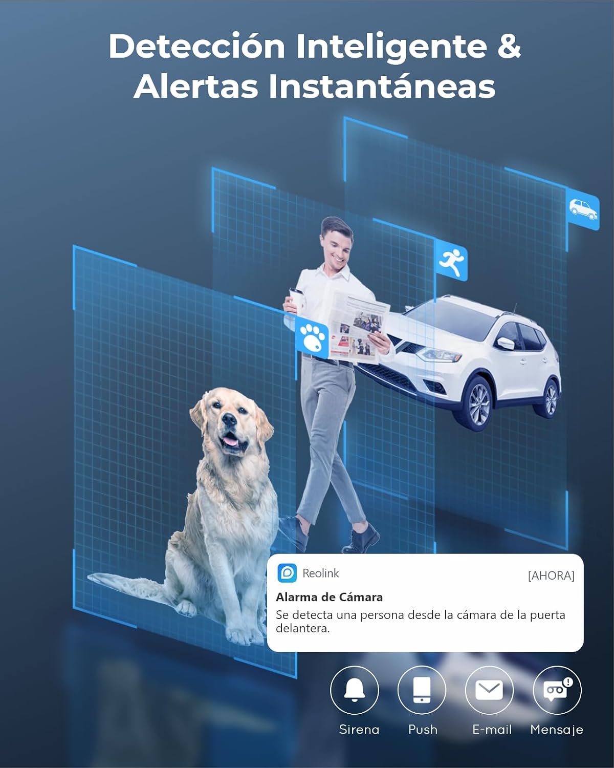 Detalle 2 de Reolink 4k Kit Cámaras Exterior WiFi 12CH