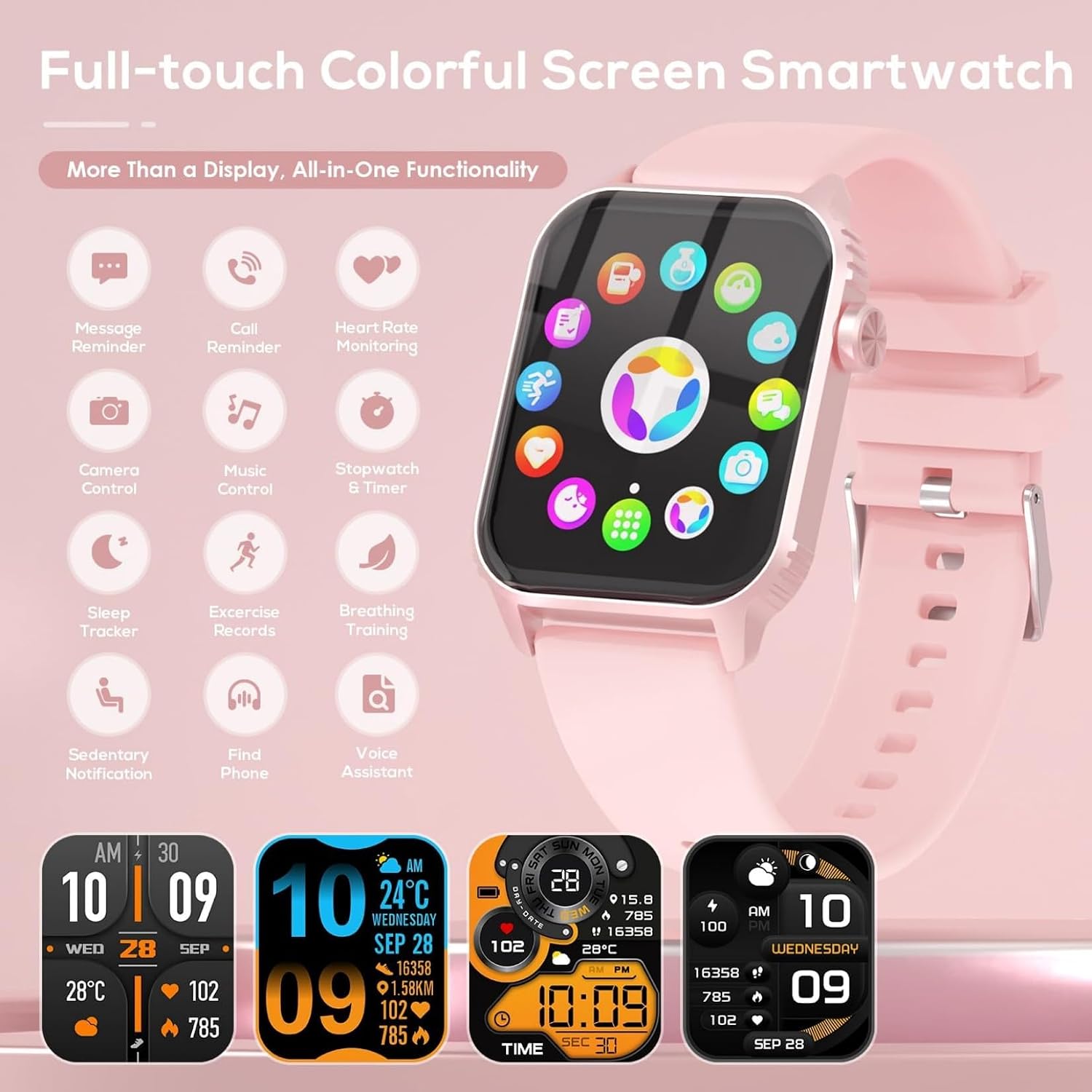 Detalle de TRAUSI TG08 Smartwatch for Women and Men (1.83 inch)