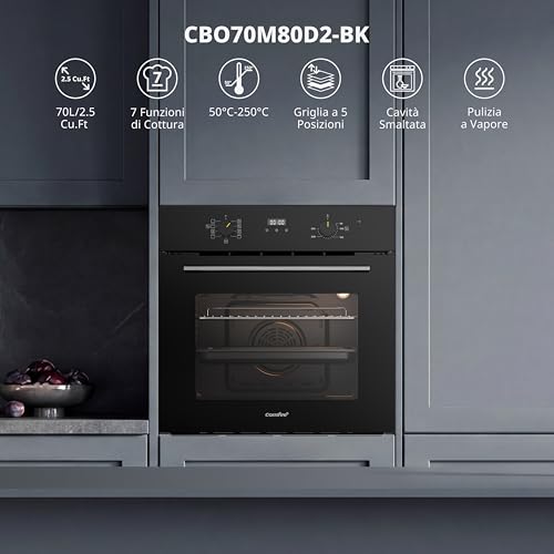 Thumbnail 10 de COMFEE' CBO70M80D2-BK Forno Elettrico Ventilato da Incasso Multifunzione da 70 L