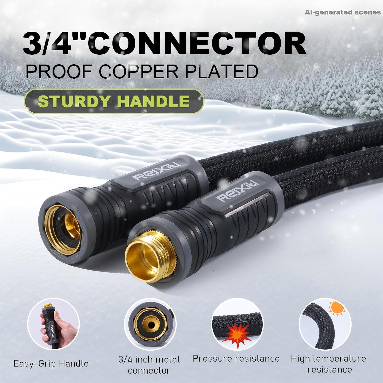 Detalle 1 de Relxitl Garden Hose, 75 ft