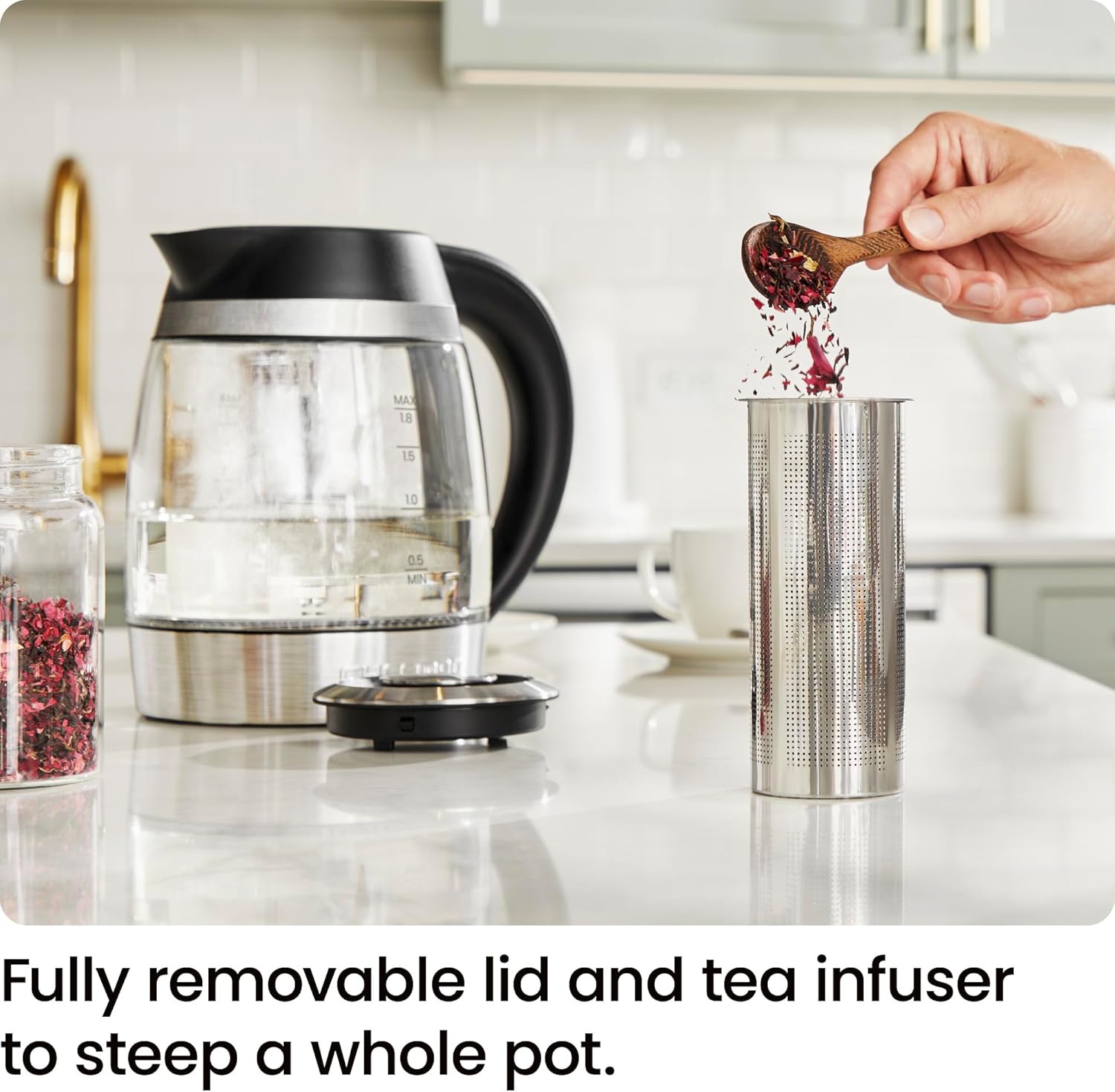 Thumbnail 6 de Chefman Electric Kettle for Boiling Water, 1.8L 1500W with Temperature Control