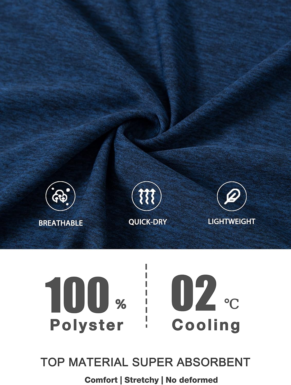 Thumbnail 6 de MAGCOMSEN Herren Sportshirt Lauftshirt mit Atmungsaktivem Stoff