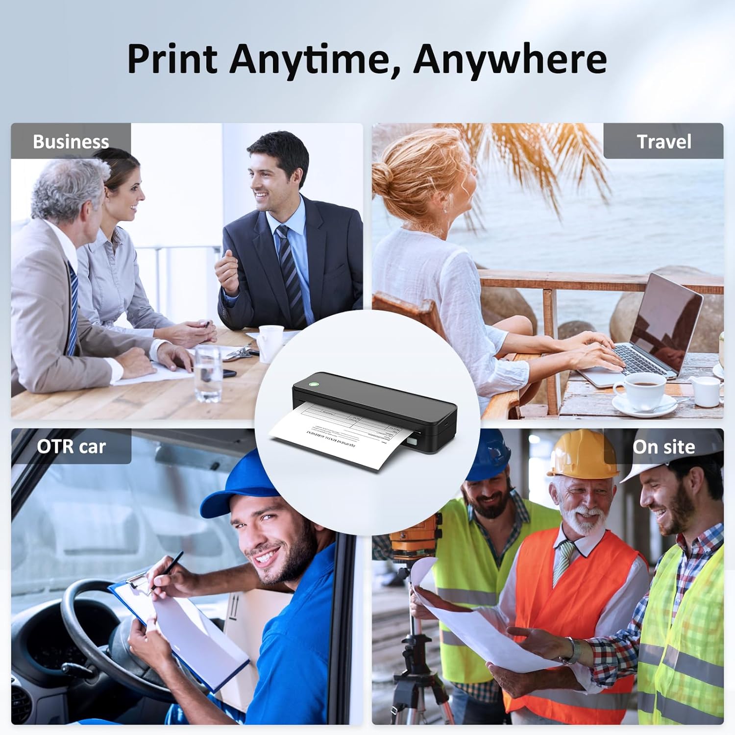 Thumbnail 6 de Gloryang Inkless Wireless Printer, 8.5 x 11" ⚙