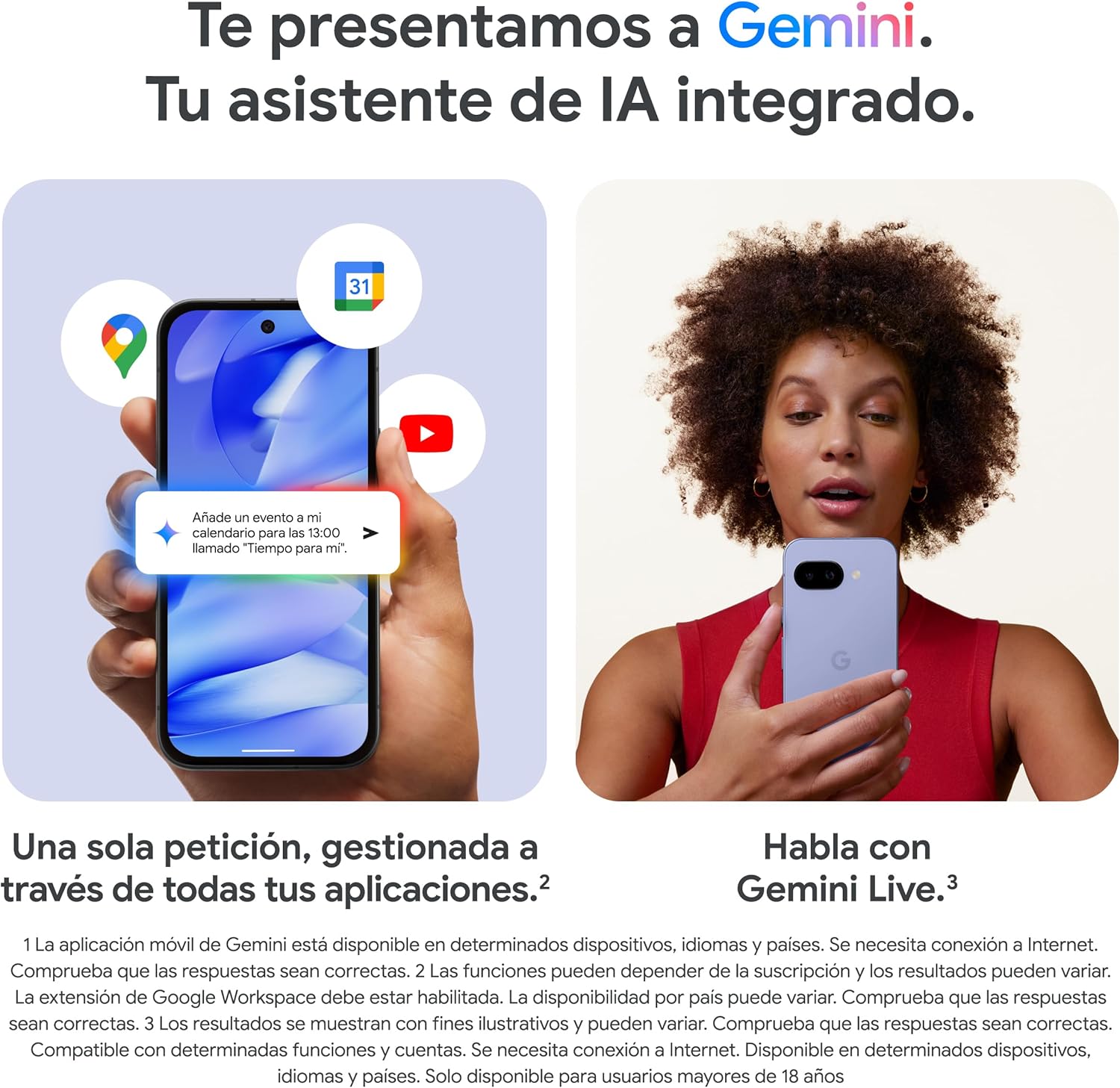 Detalle 2 de Google Pixel 9a 128GB Obsidiana