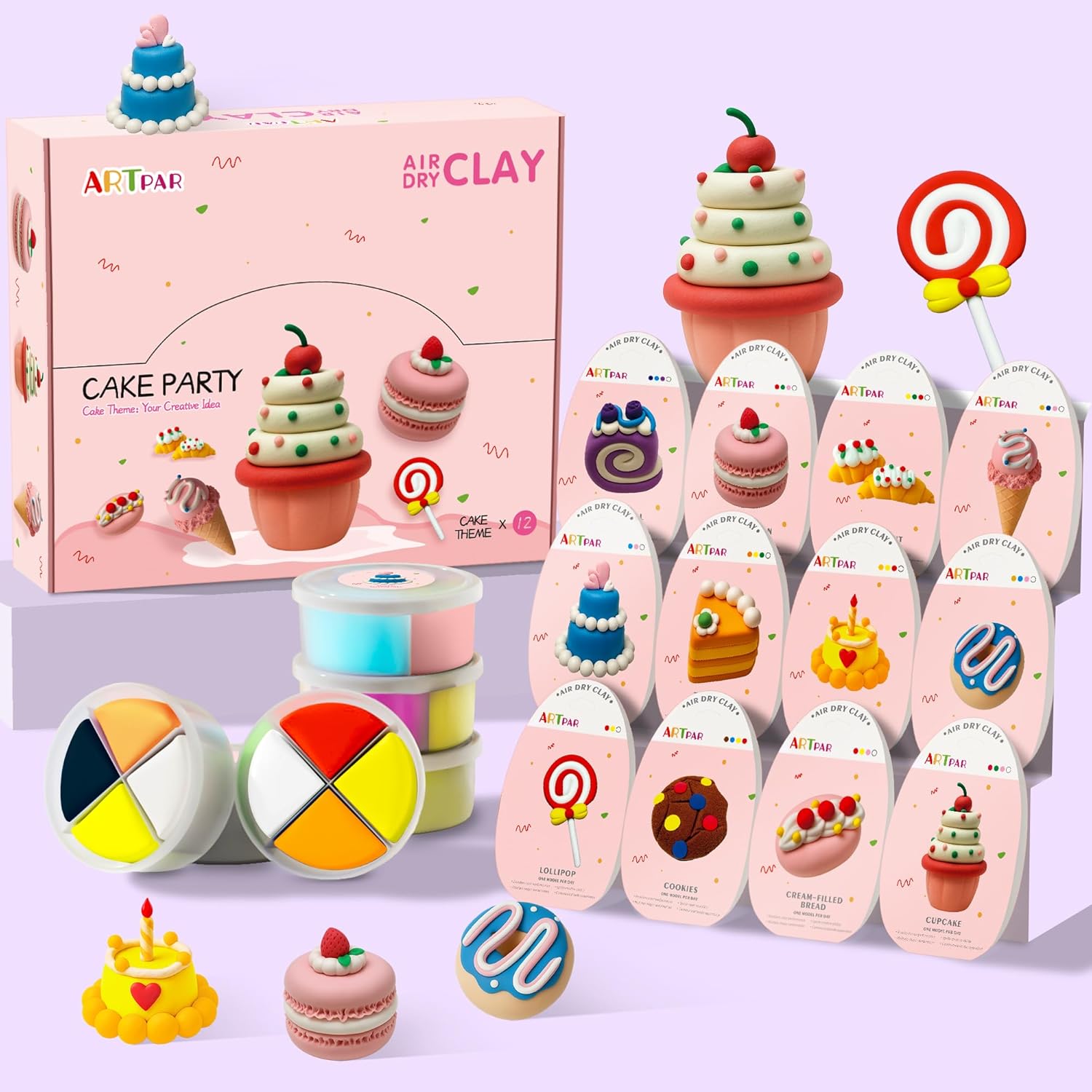 ARTPAR Air Dry Clay Kit 12-box set 🎨