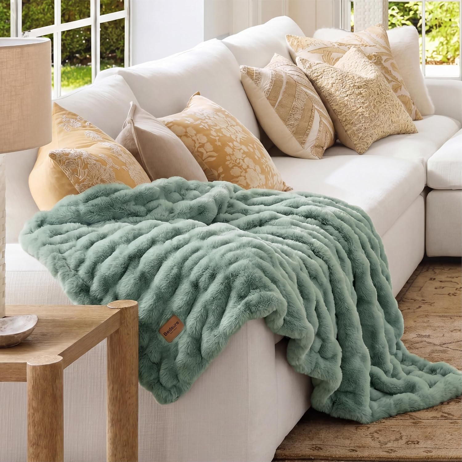 Thumbnail 6 de Bedsure Faux Fur Throw Blanket, 50" x 60