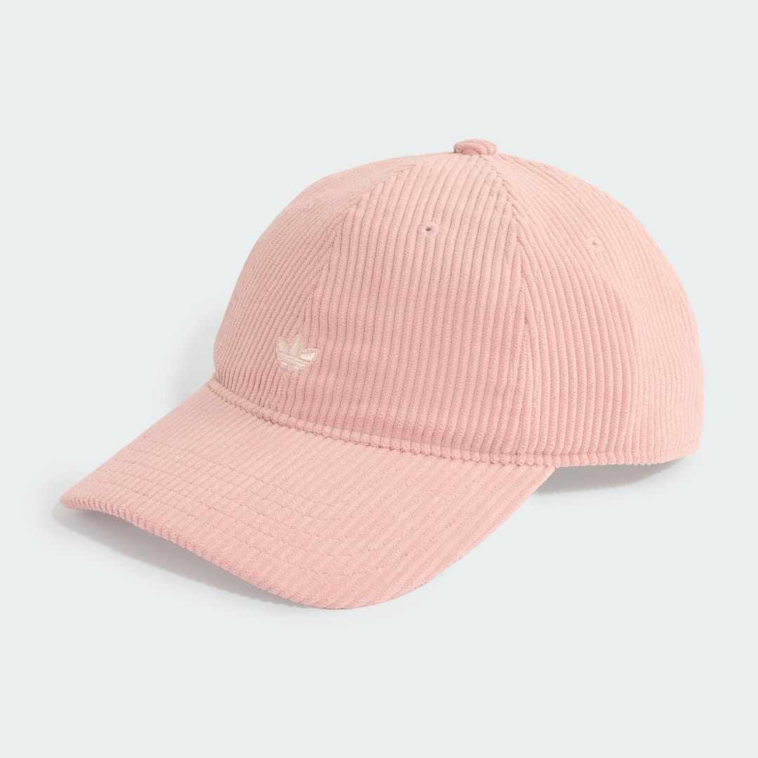 Detalle de Gorra de béisbol de pana de Adidas en color rosa