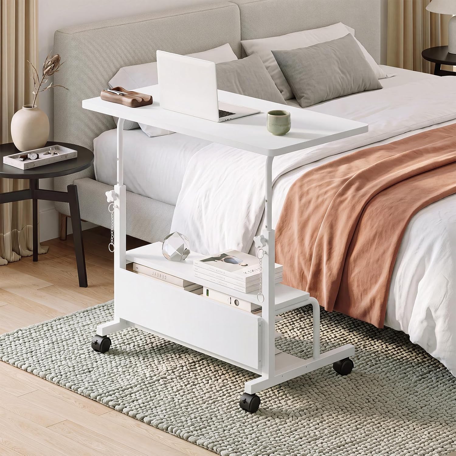 Thumbnail 6 de OLIXIS Rolling Desk, Two-Tier Storage