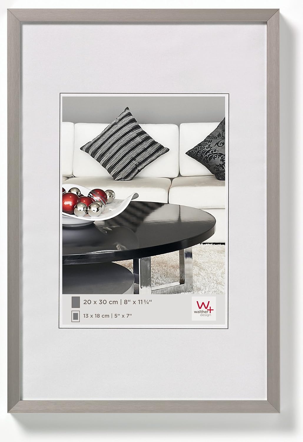 Thumbnail 3 de Walther design Cadre Photo Acier 21 x 29,7 cm (DIN A4) – Cadre Aluminium AJ130D