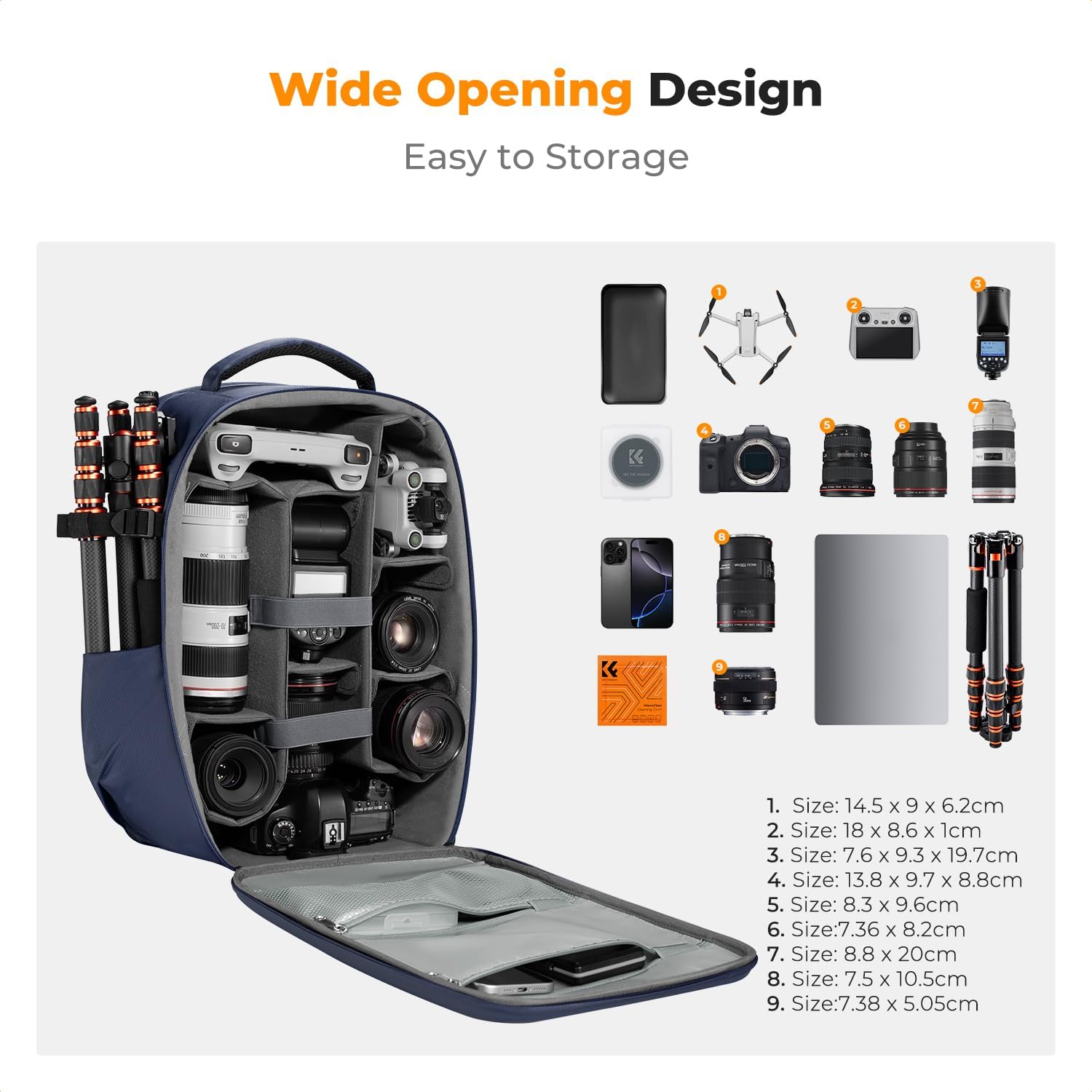 Detalle 2 de K&F CONCEPT Kamerarucksack 15,6-Zoll