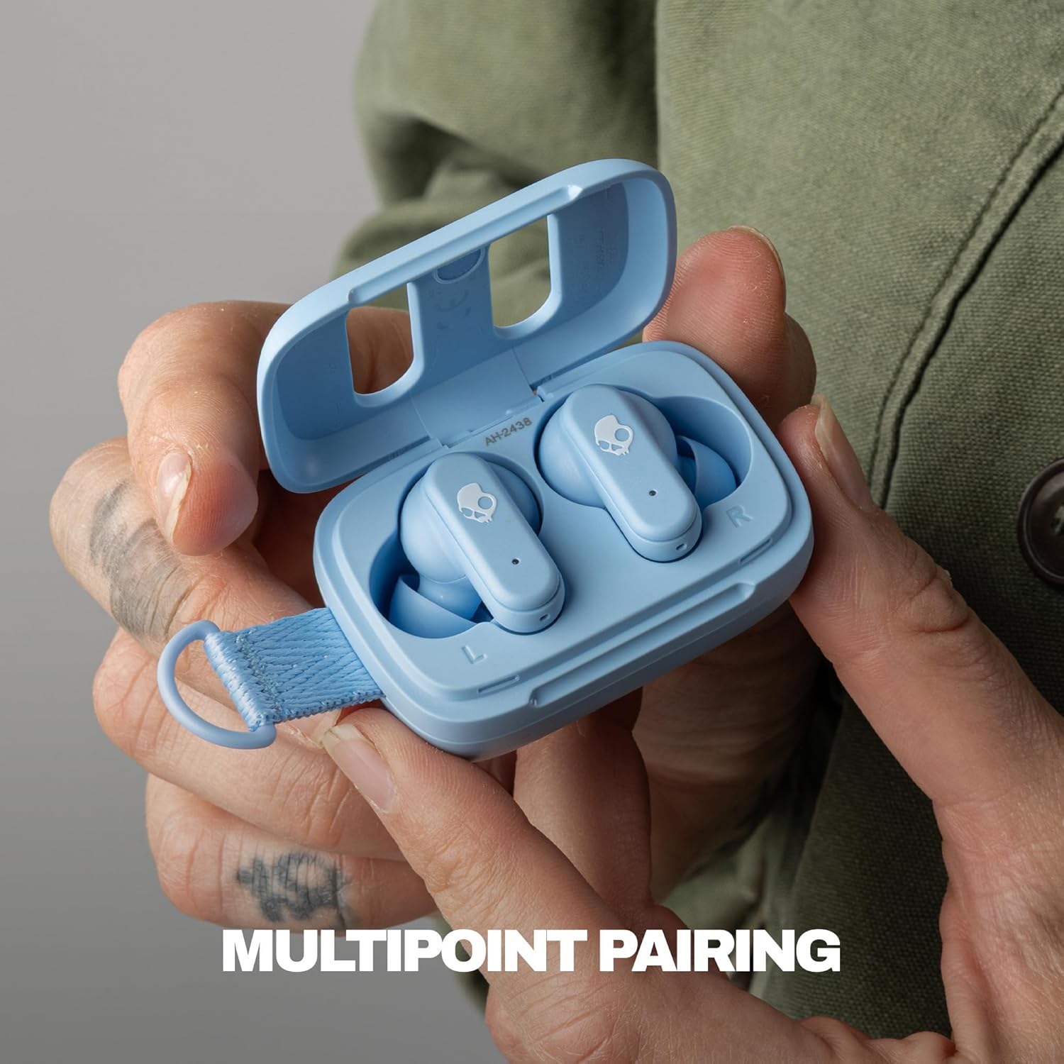 Detalle de Skullcandy Dime 3 Wireless Earbuds : écoute sans fil Bluetooth avec réduction de bruits et Stay-Aware