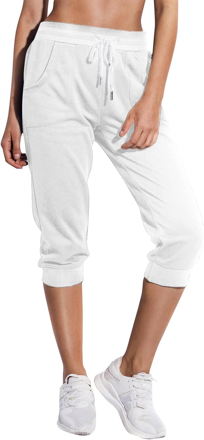 Detalle de SPECIALMAGIC Women's Sweatpants Capri Pants Cropped Jogger