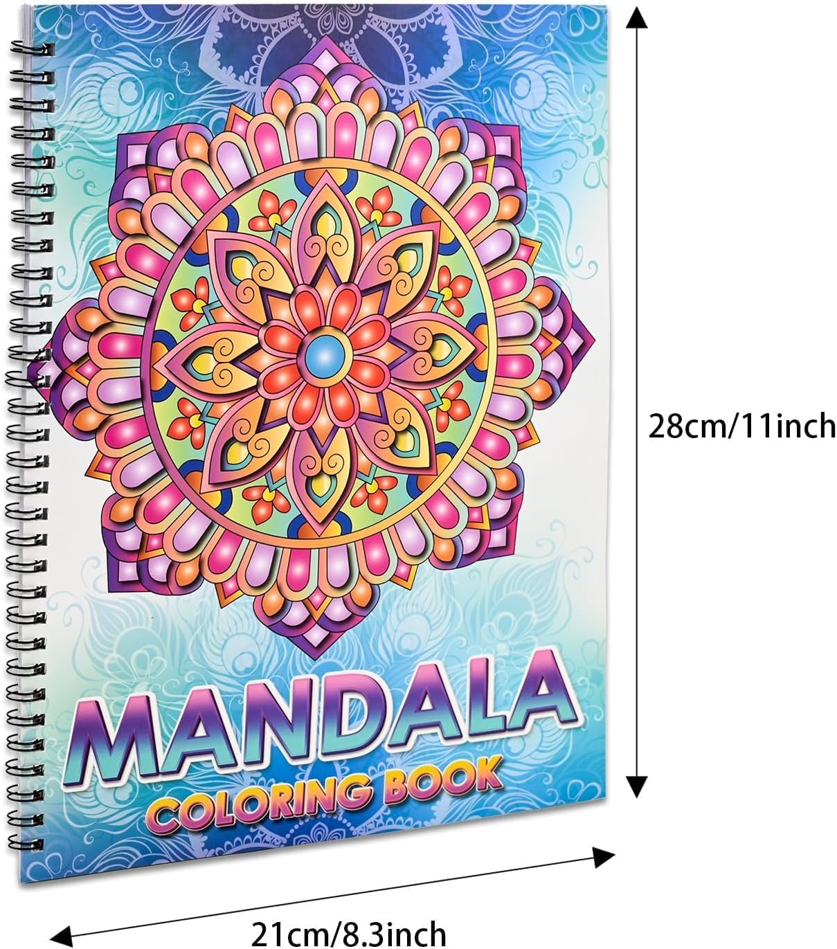 Thumbnail 1 de Pobuu Mandalas Colouring Books for Adults – Unique Mandala Patterns, Spiral Bound