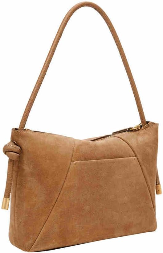 Thumbnail 3 de Fossil Schultertasche aus italienischem Wildleder – kompakt, robust und gut organisiert