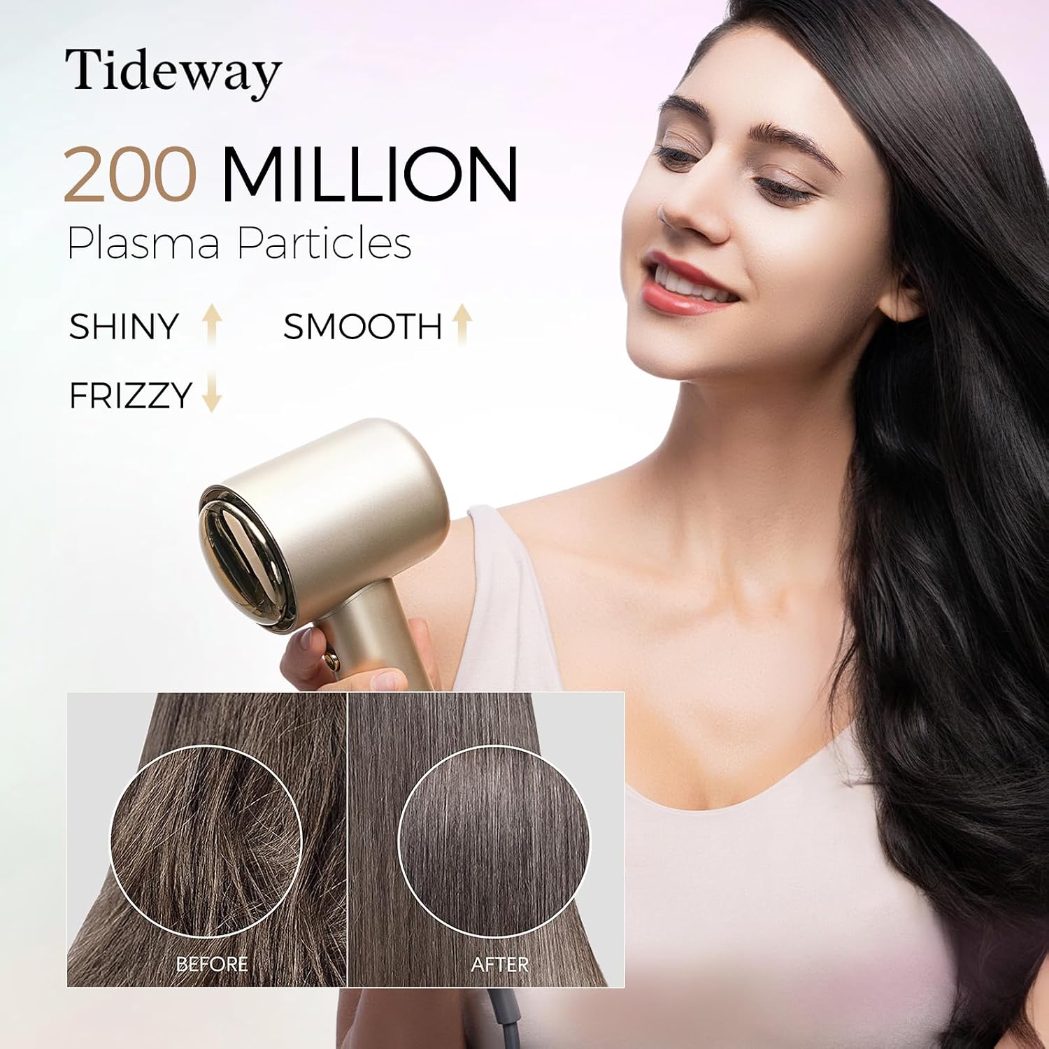 Detalle de Tideway H11 Professional High-Speed Ionic Hair Dryer (110,000 RPM) with Magnetic Diffuser