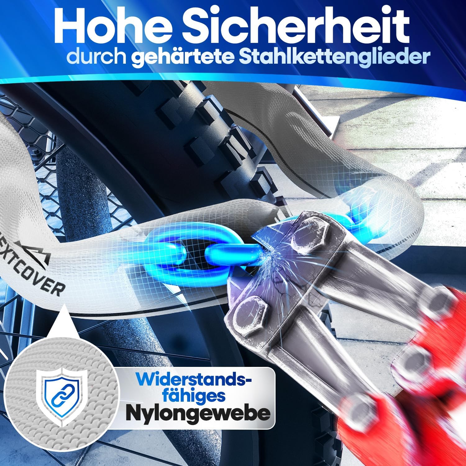 Detalle de NEXTCOVER LockOne Fahrradschloss 90 cm