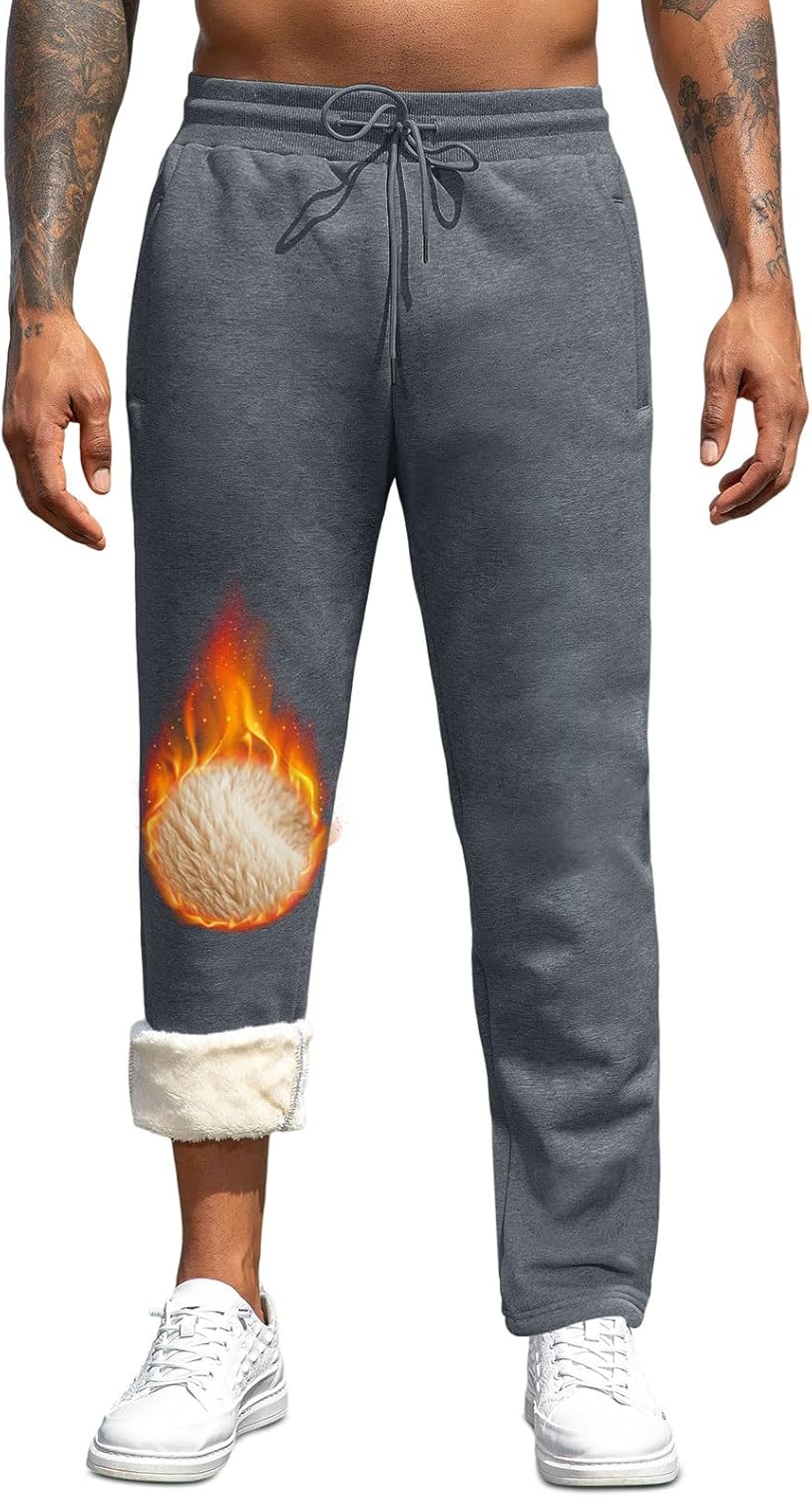 Thumbnail 6 de Vorvowry Winter-Jogginghose Herren – Thermo Sweatpants mit gefüttertem Fleece und Kordelzug