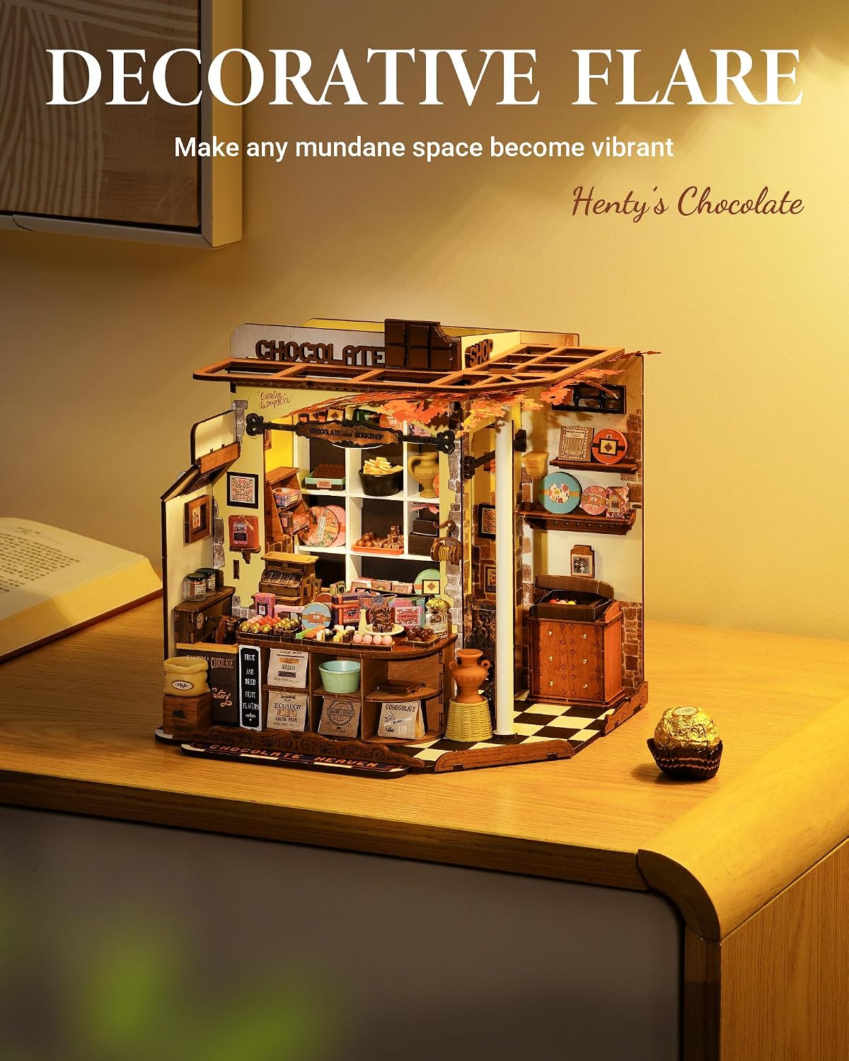Thumbnail 4 de ROBOTIME Kit Casa delle Bambole in Miniatura Henry’s Chocolate