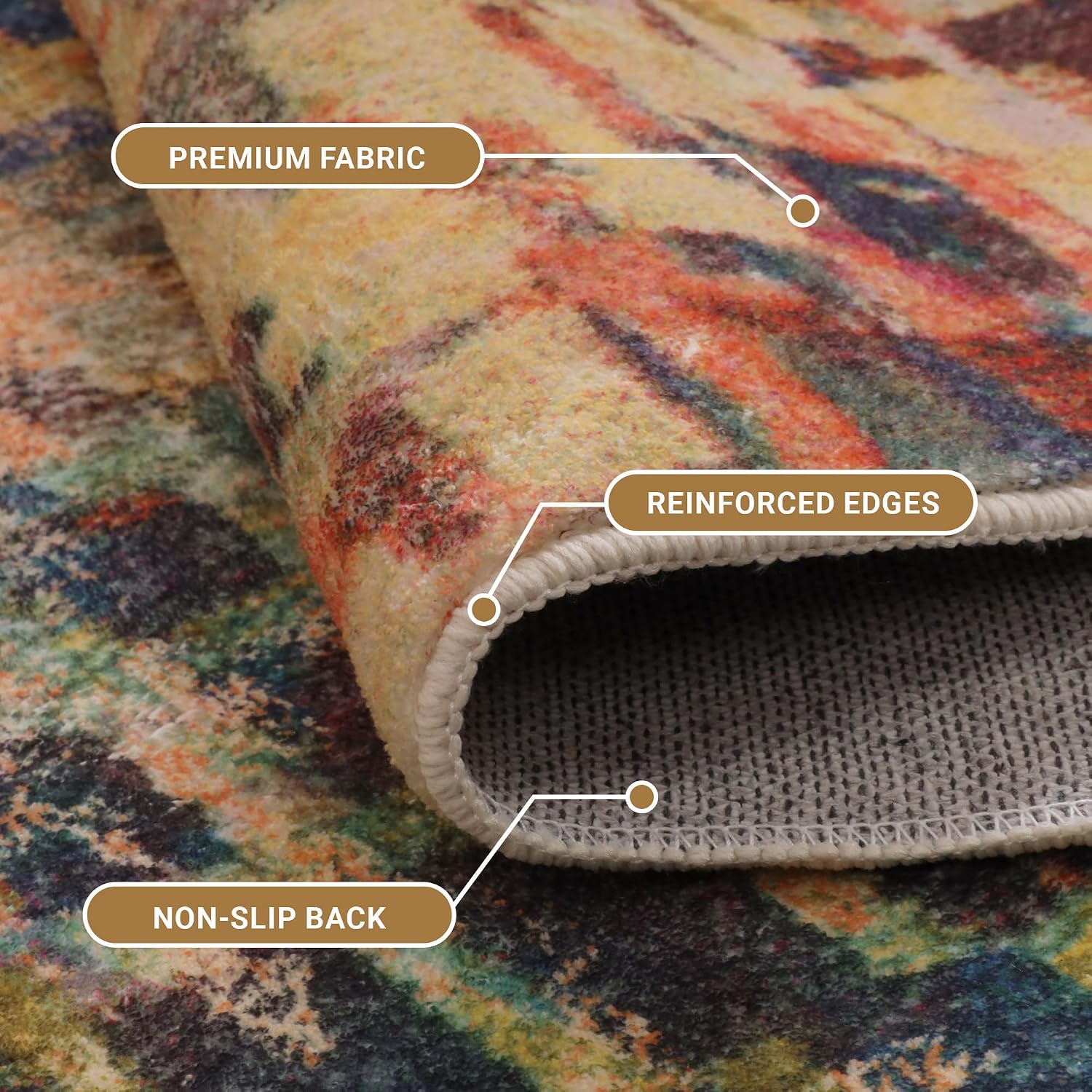 Thumbnail 1 de Cashmere style area rug 200x290 cm