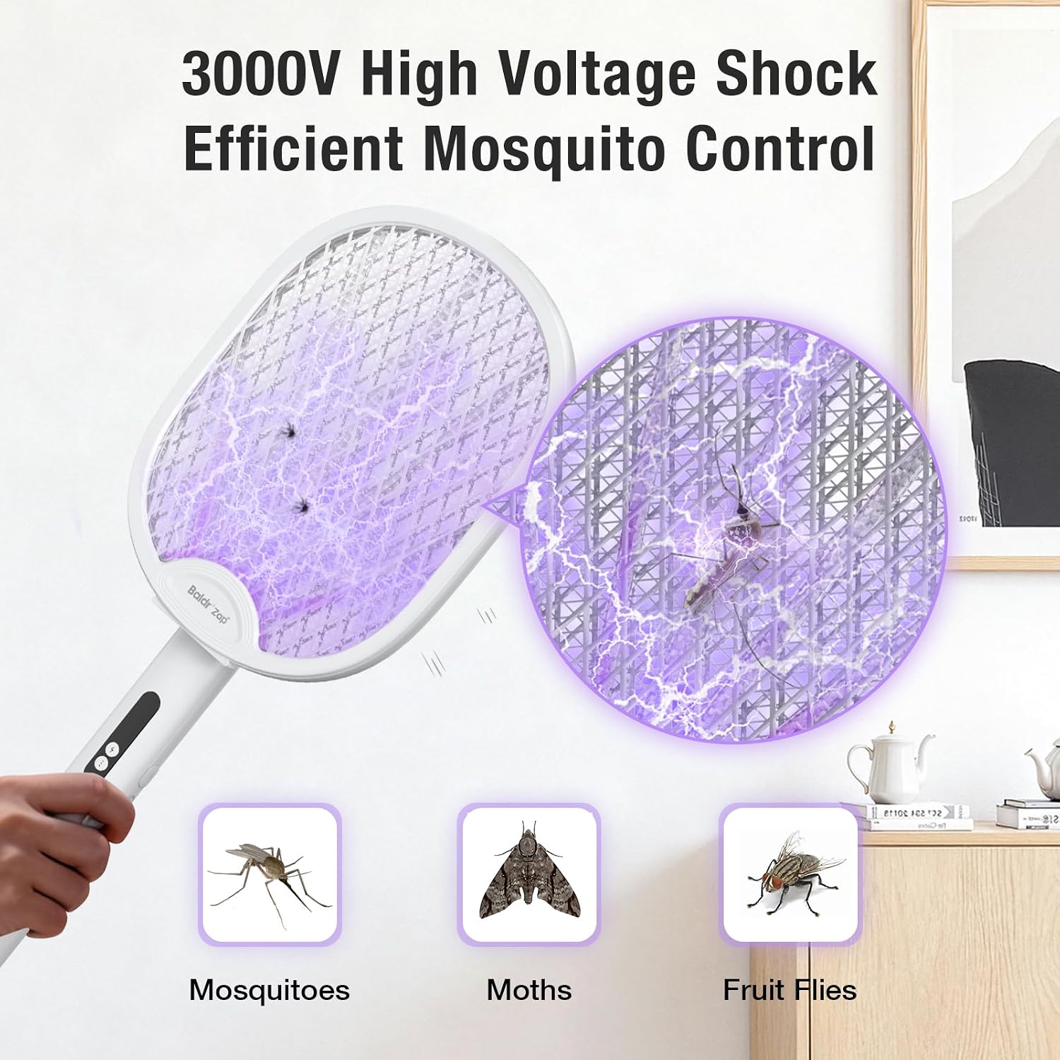 Detalle de BALDR Electric Fly Swatter, 1200mAh