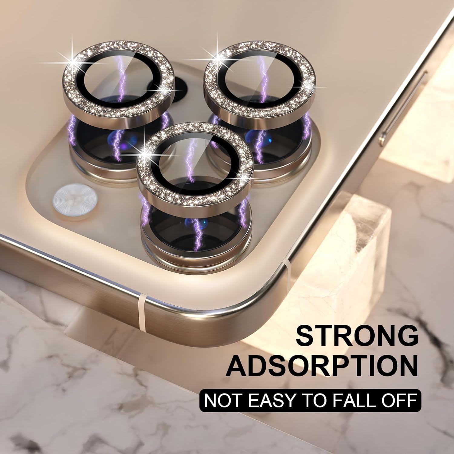 Thumbnail 5 de Choiche iPhone 16 Pro Camera Lens Protector 9H