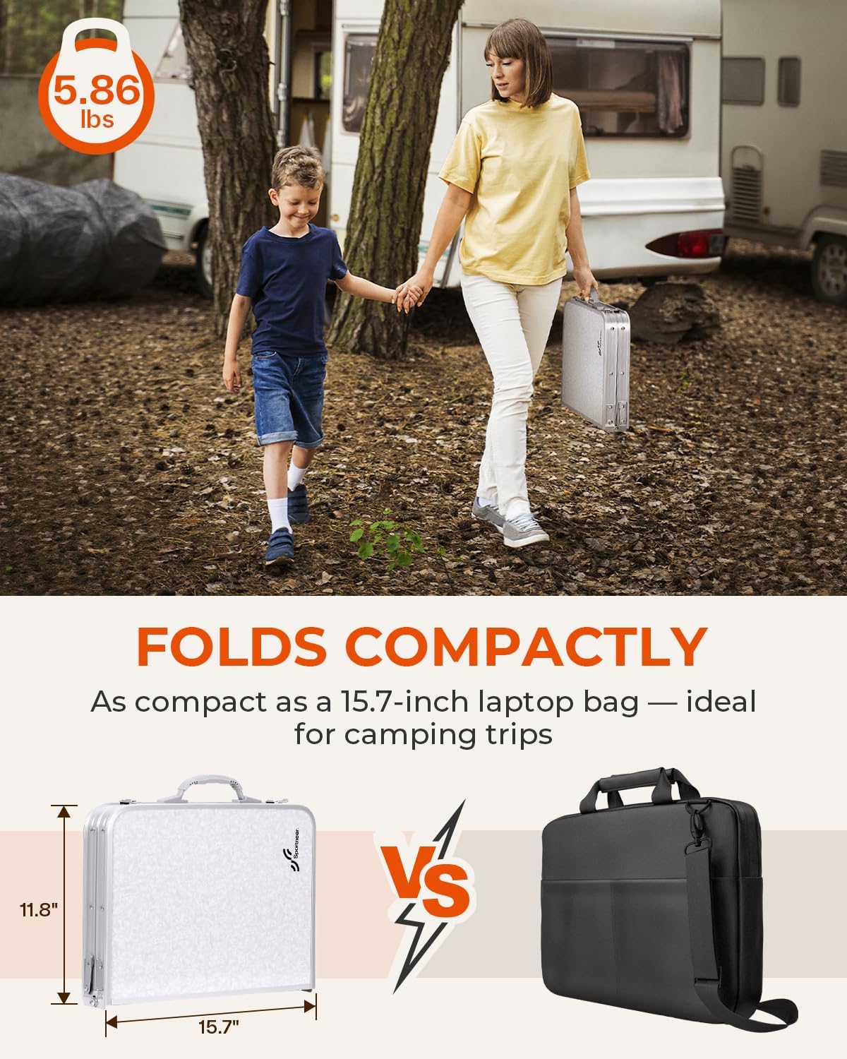 Thumbnail 5 de Sportneer Mesa camping 3 alturas 60x40 cm