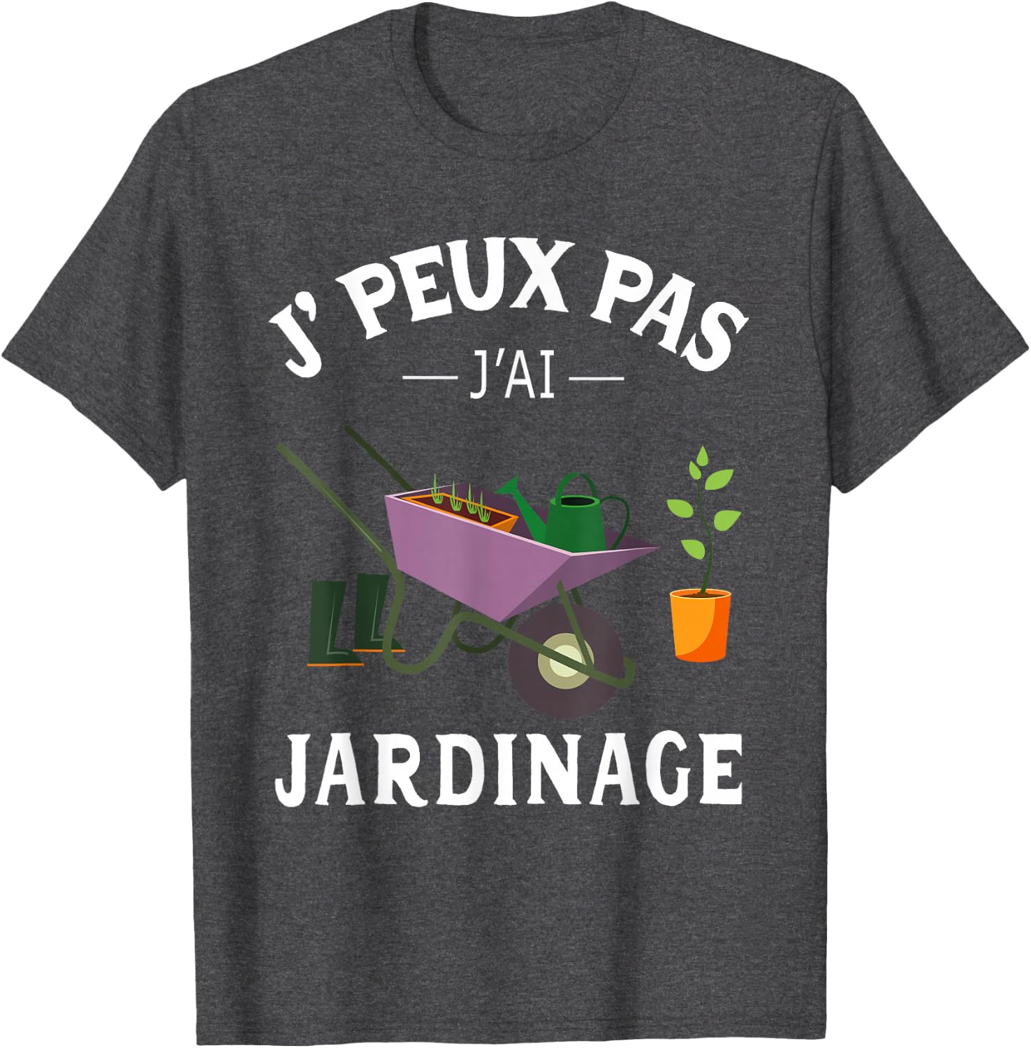 Detalle 2 de J’ Peux Pas, J’ai Jardinage T-shirt jardinage