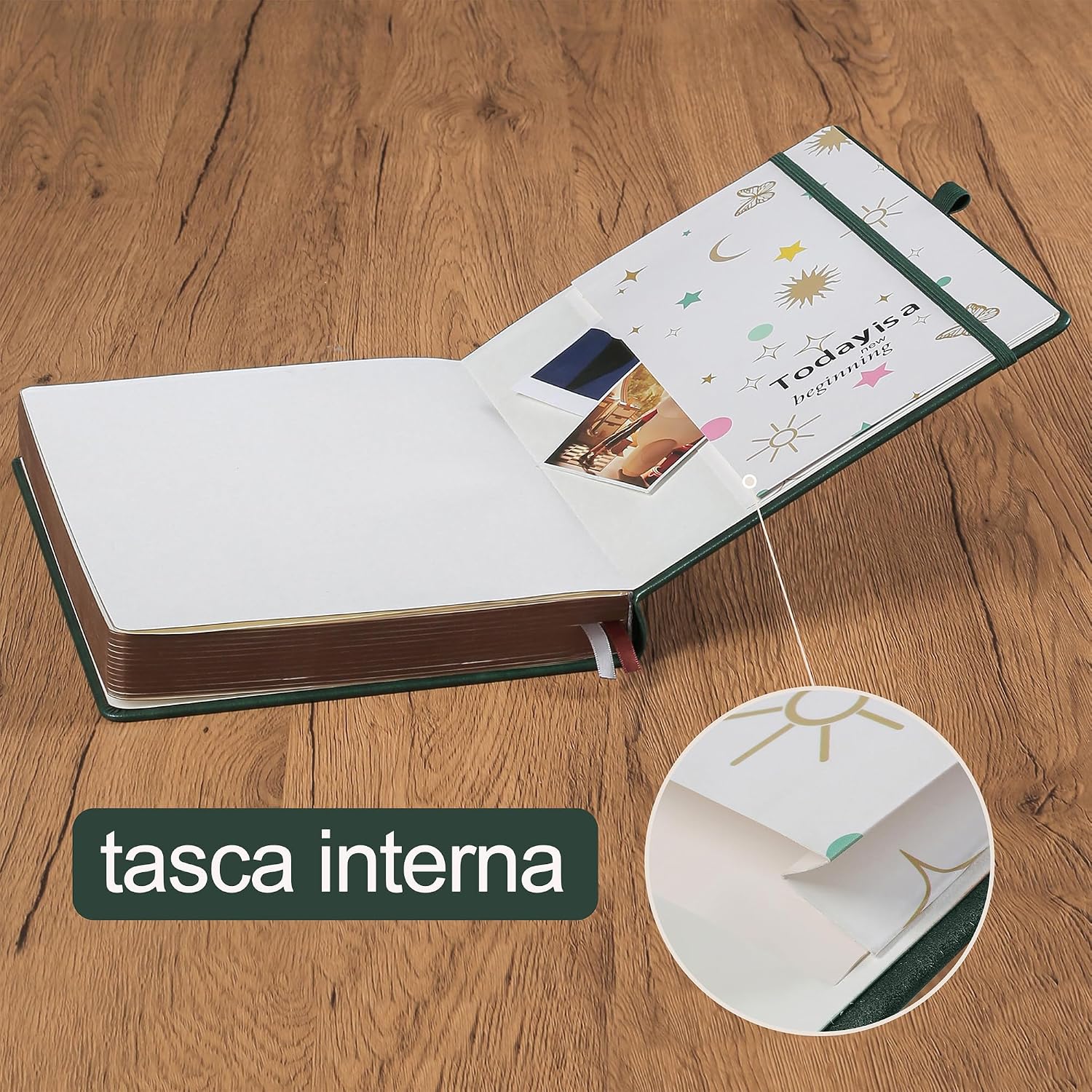 Detalle 2 de Diario A5 HwxBen con penna, 360 pagine