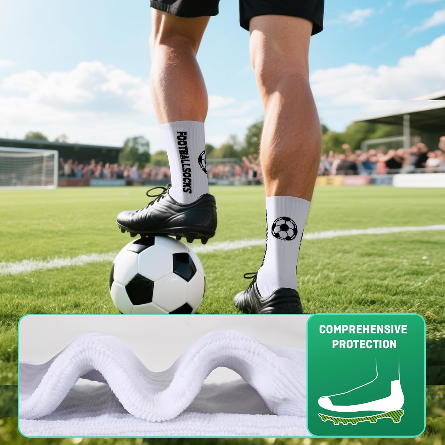 Thumbnail 4 de Niofind Chaussette Antidérapante Foot 3 paires