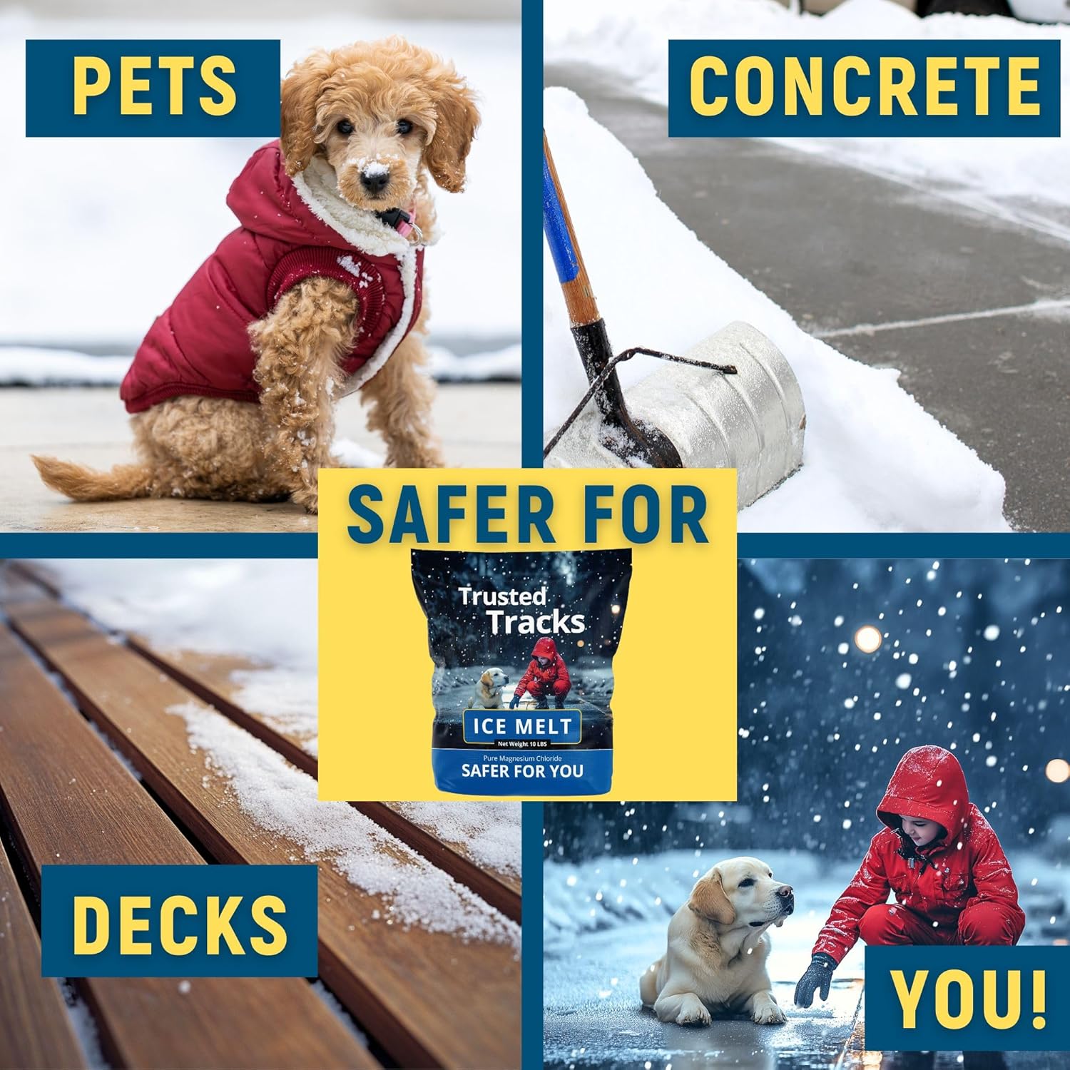 Detalle 2 de FIREKI 10-lb Ice Melt, Pet-Safe 🌬