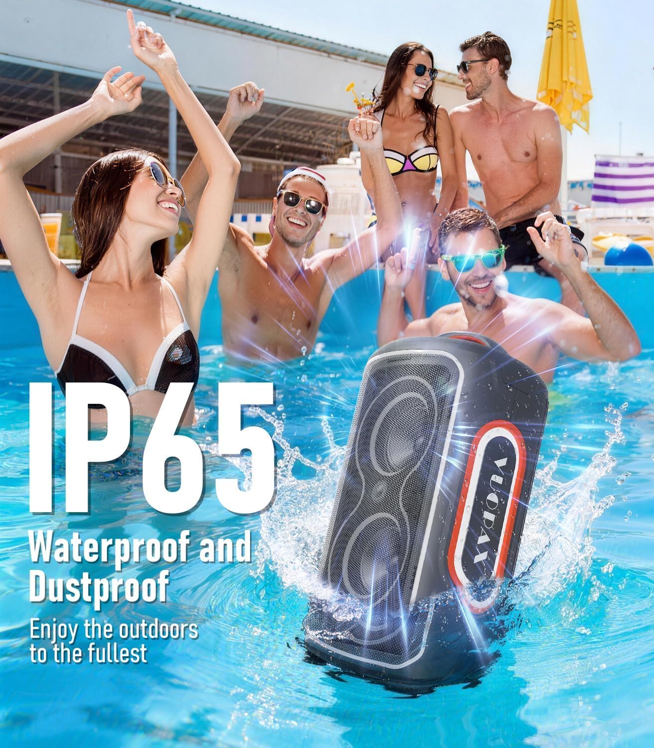 Detalle de VUOPAX Bluetooth Speaker Loud 240W Peak Portable Wireless Party Speaker