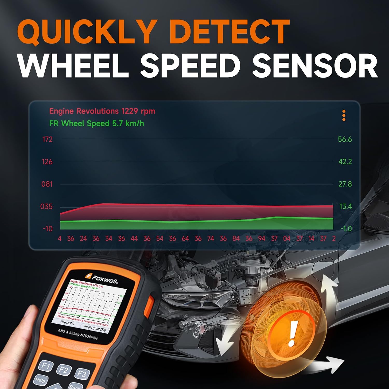 Detalle de 2026 FOXWELL NT630 Plus OBD2 Scanner (ABS & SRS) with WiFi, Bidirectional Live Data & OBD-II Reset