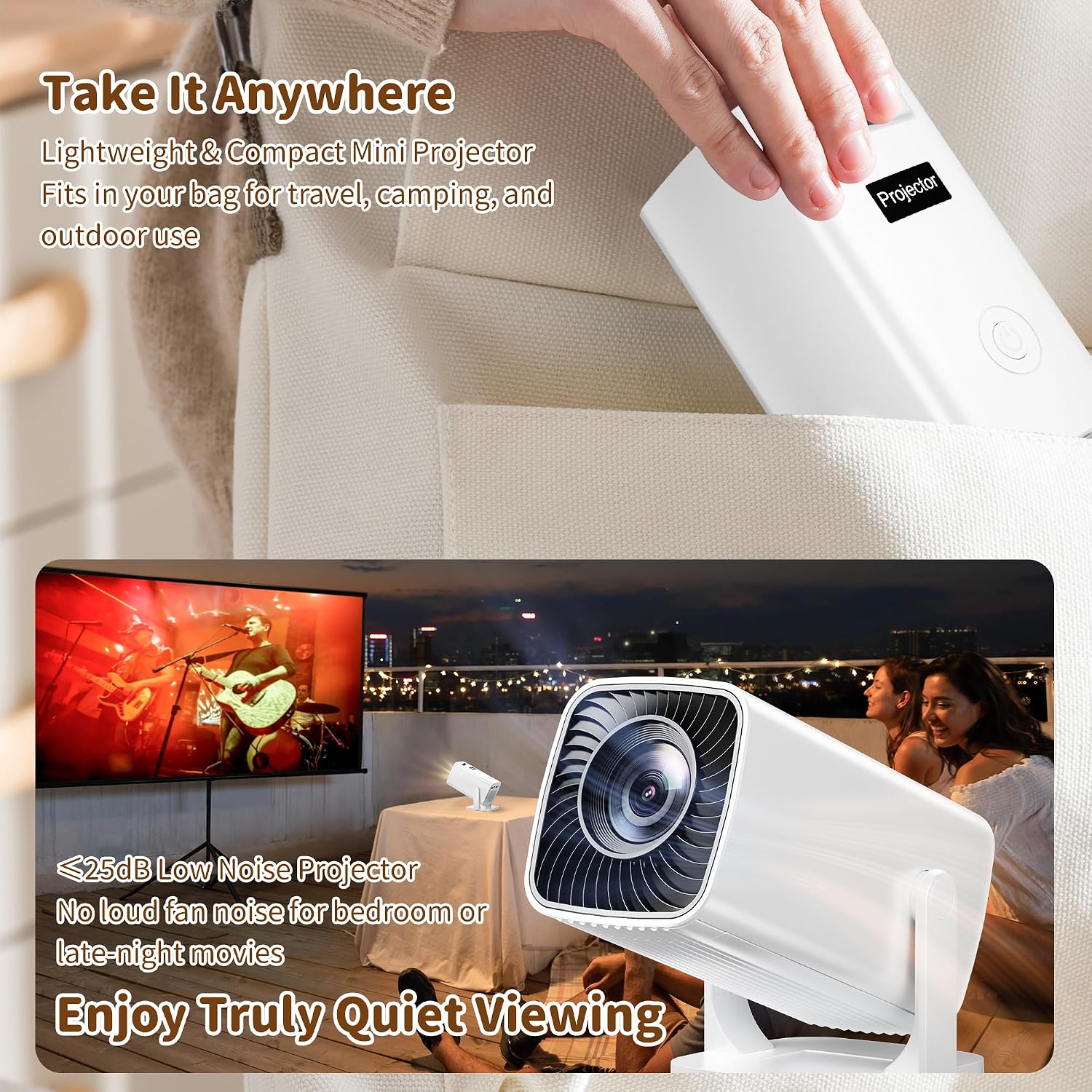 Thumbnail 6 de Mini Projector with 4K Input Support