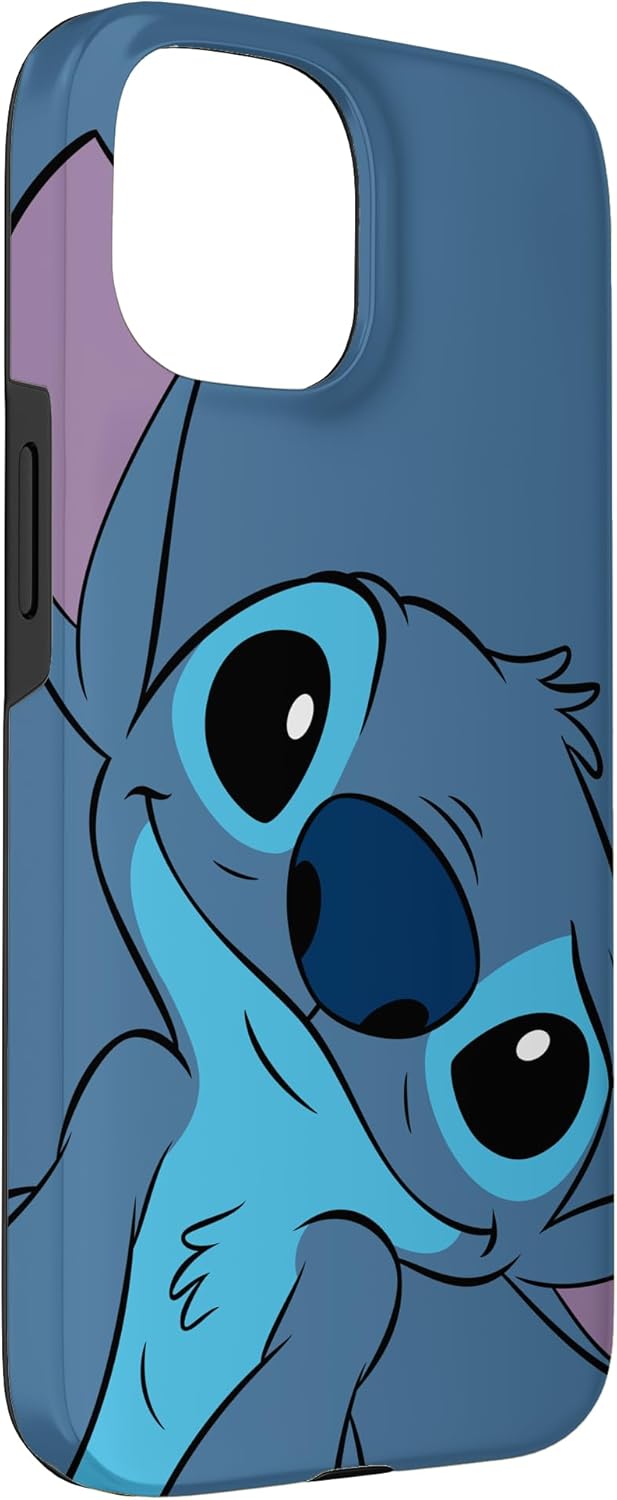 Thumbnail 2 de Coque Disney Lilo & Stitch Cute Stitch Face Slate Gray pour iPhone 15
