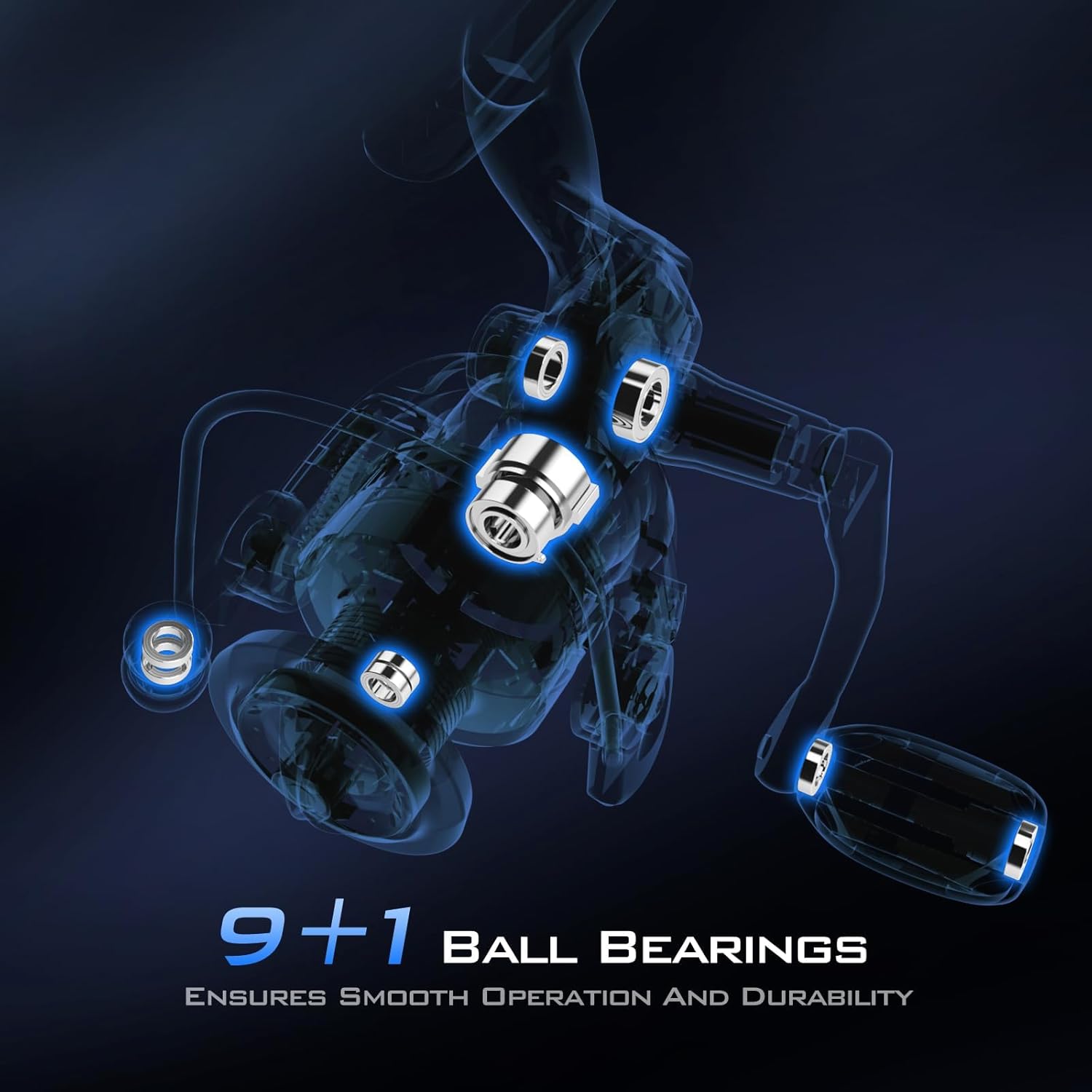 Thumbnail 2 de KastKing Centron & Centron Lite Spinning Reels (Size 500) for Ice Fishing, Up to 17.5 Max Drag, 5.2:1 Gear Ratio