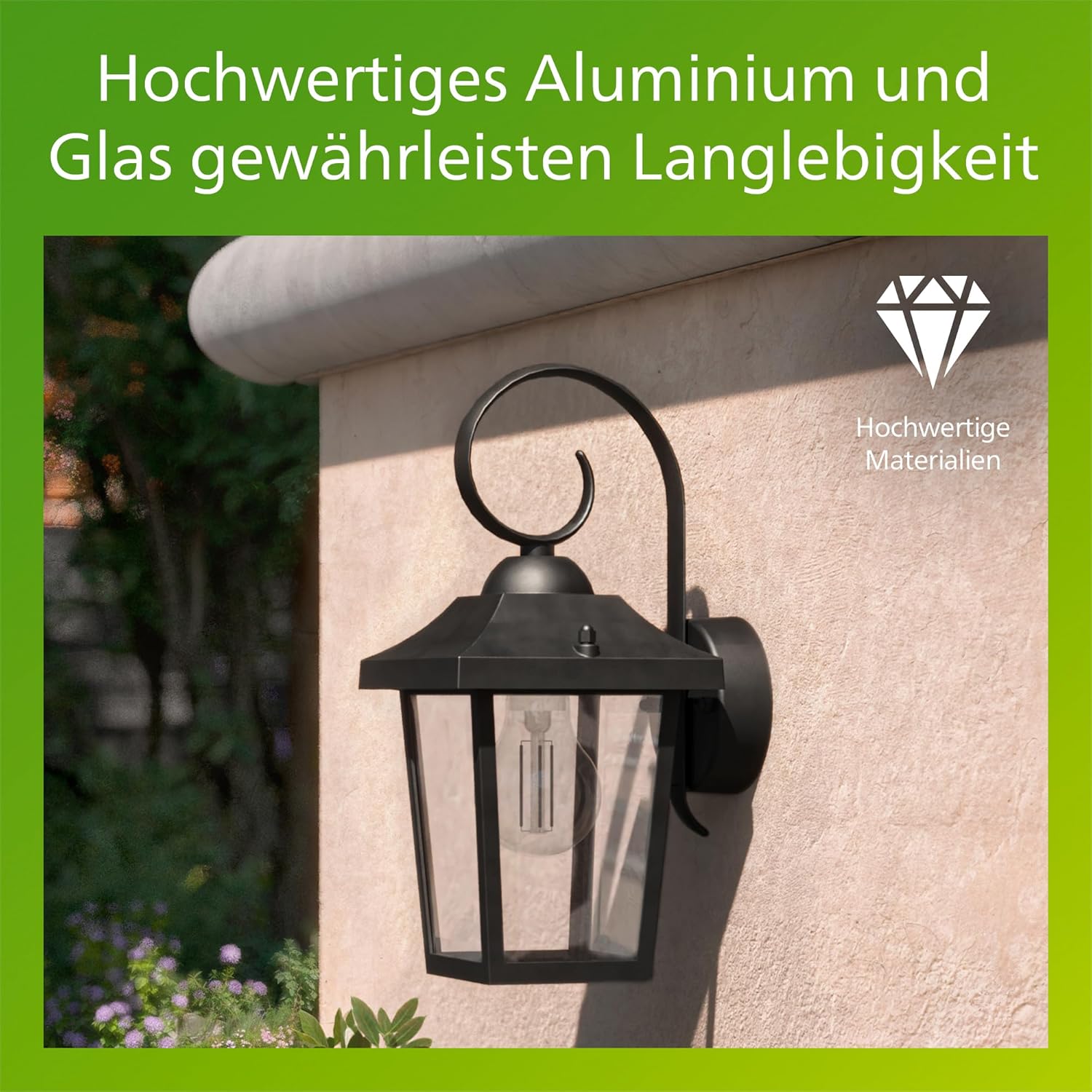 Thumbnail 4 de Philips Buzzard Außenwandleuchte – E27, IP44, schwarz