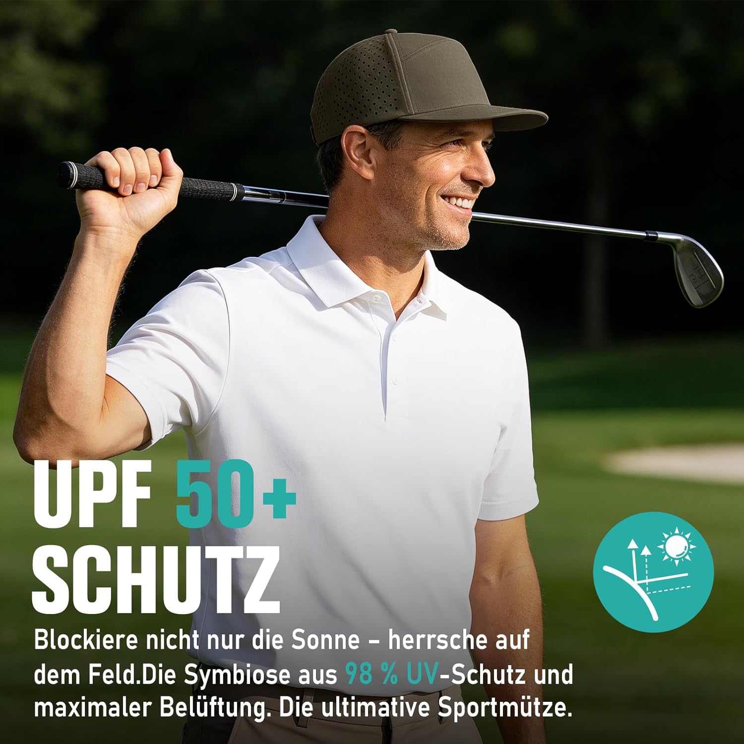 Thumbnail 5 de AOPREL Baseball Cap Herren mit Flacher Krempe – Wasserabweisend, atmungsaktiv und verstellbar