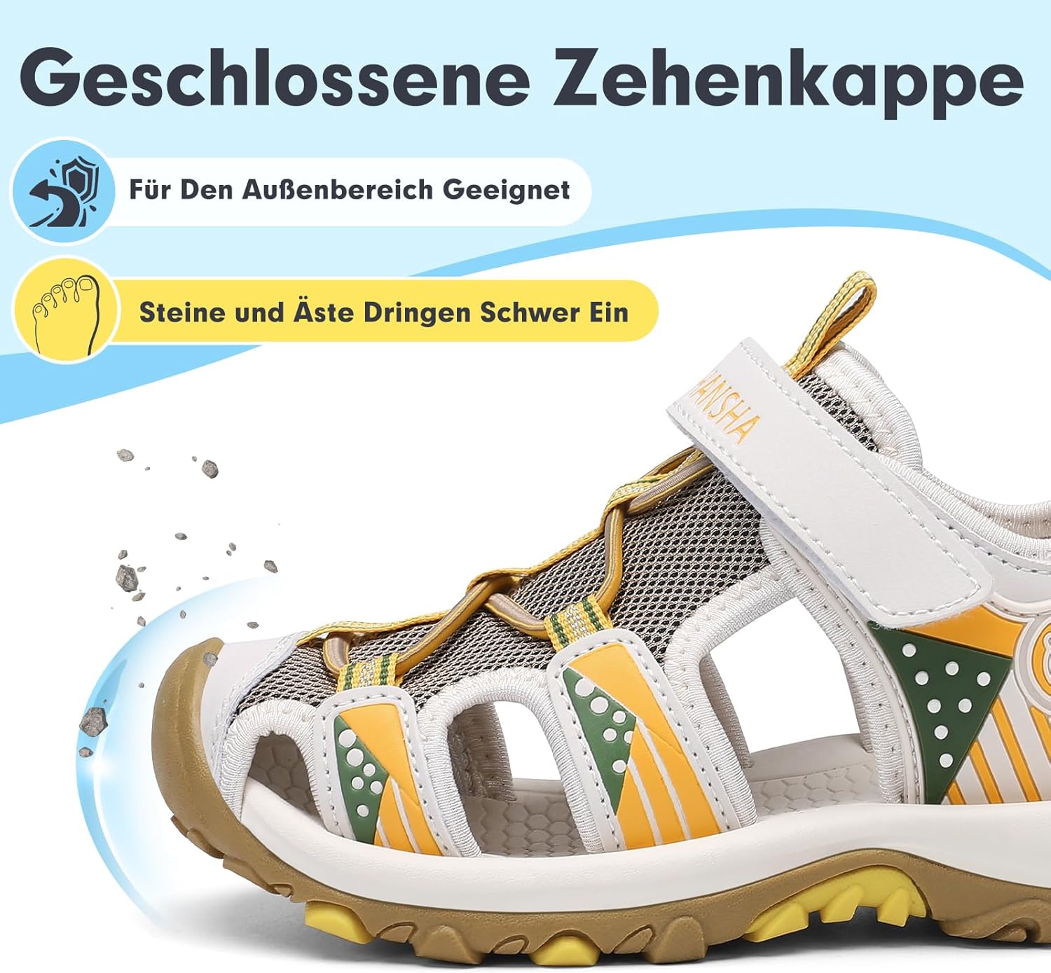 Thumbnail 5 de Mishansha geschlossene Jungen Sandalen – atmungsaktiv, robust und einfach anzuziehen