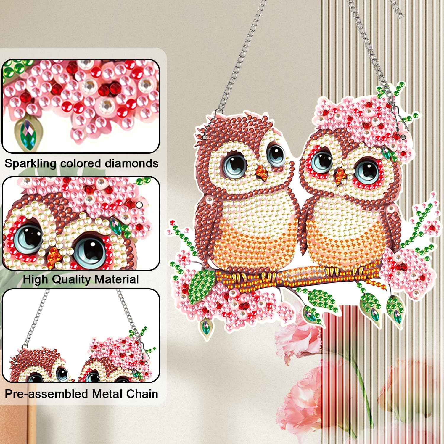 Thumbnail 4 de AiYuanzsh Diamond Art Hanging Ornament 5D