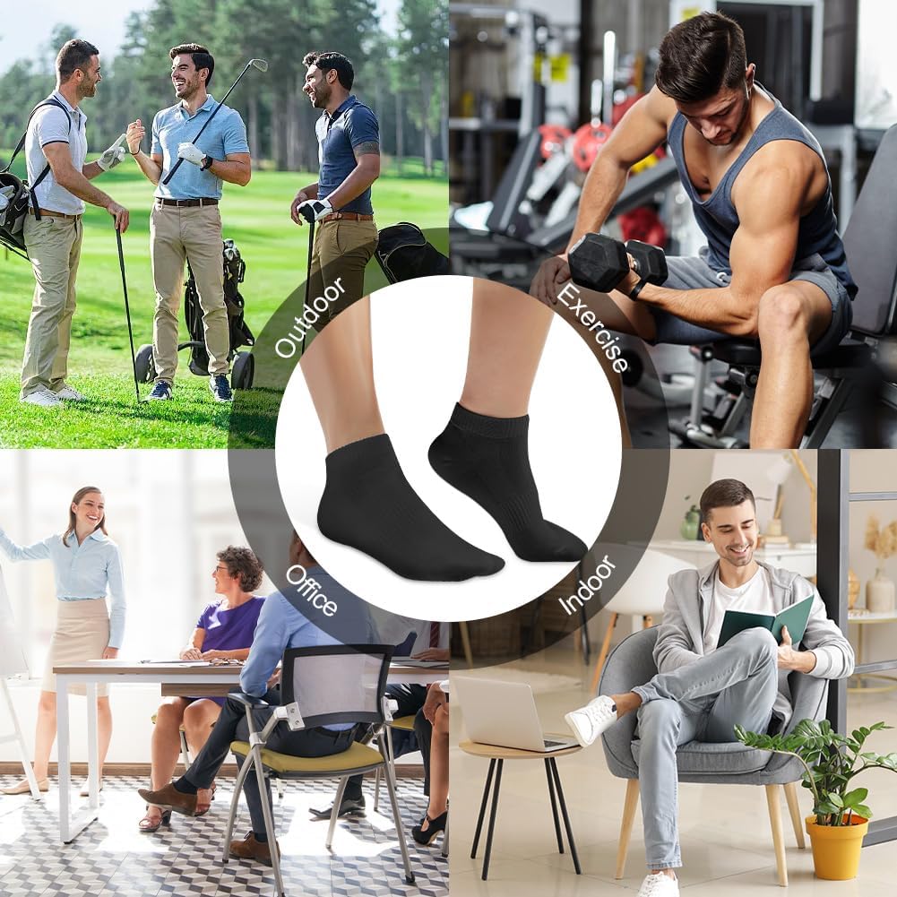 Thumbnail 6 de Vicloon Trainer Socks for Men and Women – 8 Pairs Ankle Cotton Sports Socks