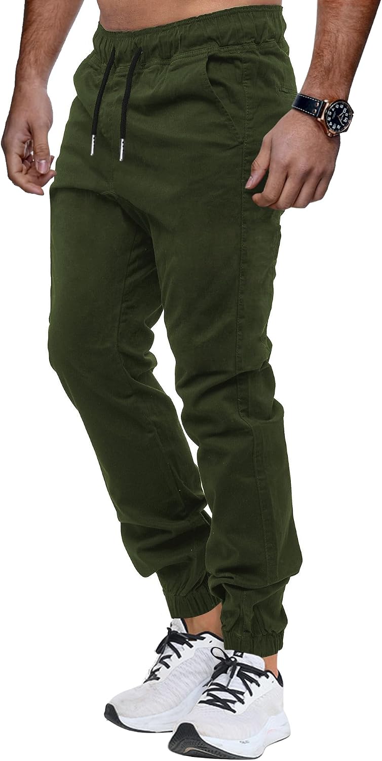 Detalle 1 de VMSUCIJ pantalones hombre casuales deporte