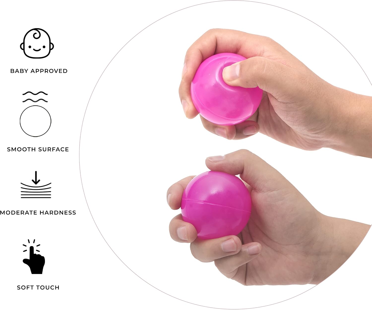 Thumbnail 1 de Straame Playballs: Soft Multicolour Pit Ball Set (100 x 5.5cm) for Kids