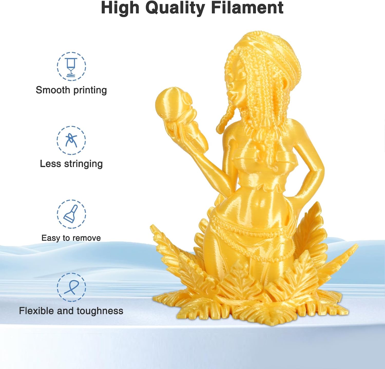 Detalle de Amoybaby Silk PLA Filament 1.75mm