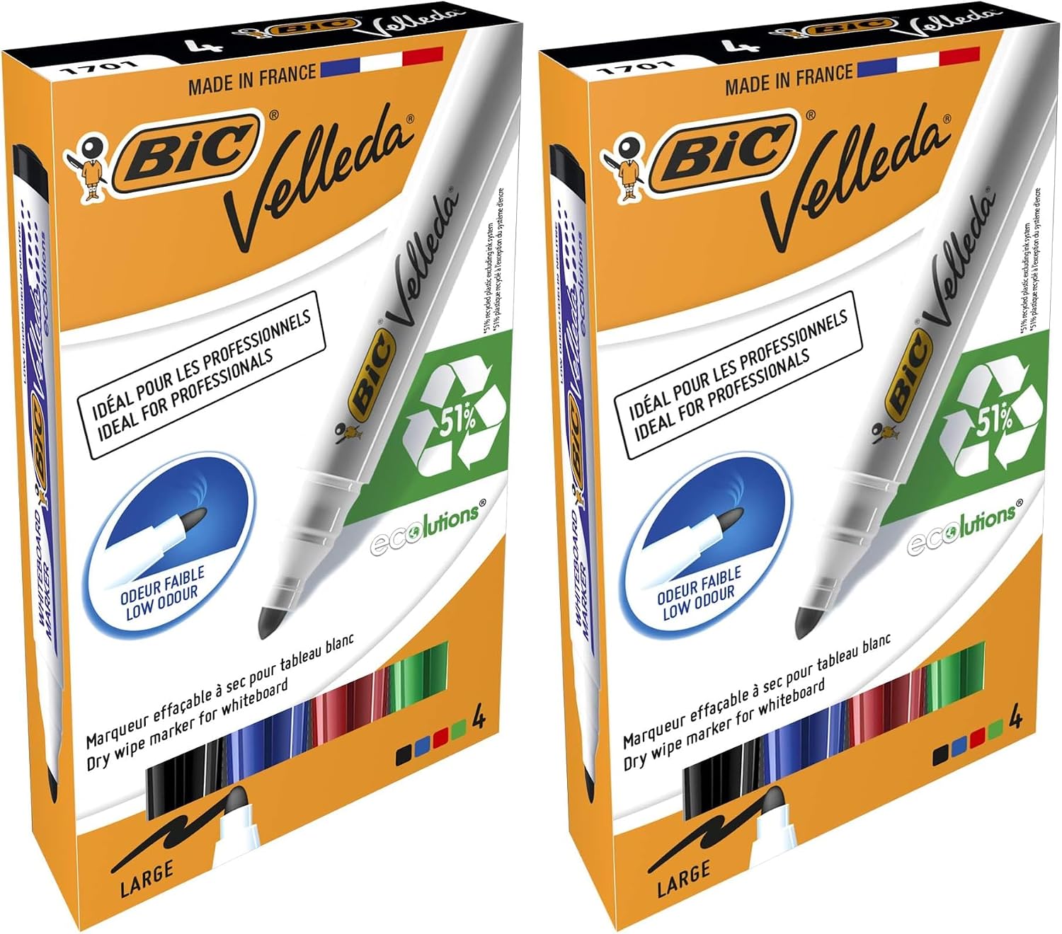Thumbnail 4 de BIC Velleda 1701 ECOlutions rotuladores pizarra 12 uds