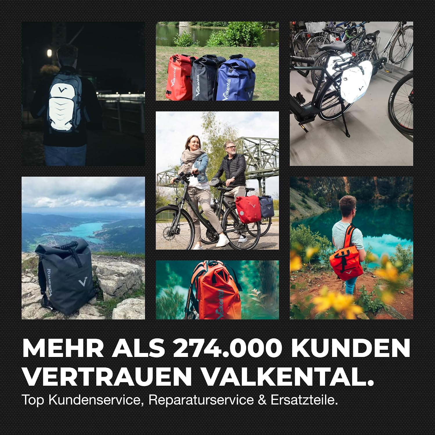 Thumbnail 6 de Valkental® 3in1 Fahrradtasche Pro – Das Original, 23 L, wasserdicht, flexibel einsetzbar