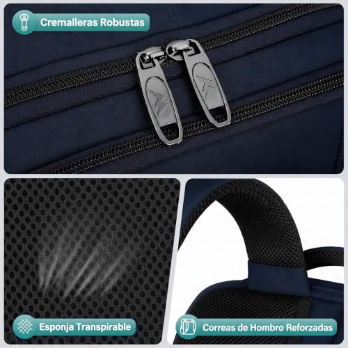 Thumbnail 6 de MATEIN Mochila de viaje 40 × 30 × 20 cm, 24 L y bolsillo para portátil de 15,6”