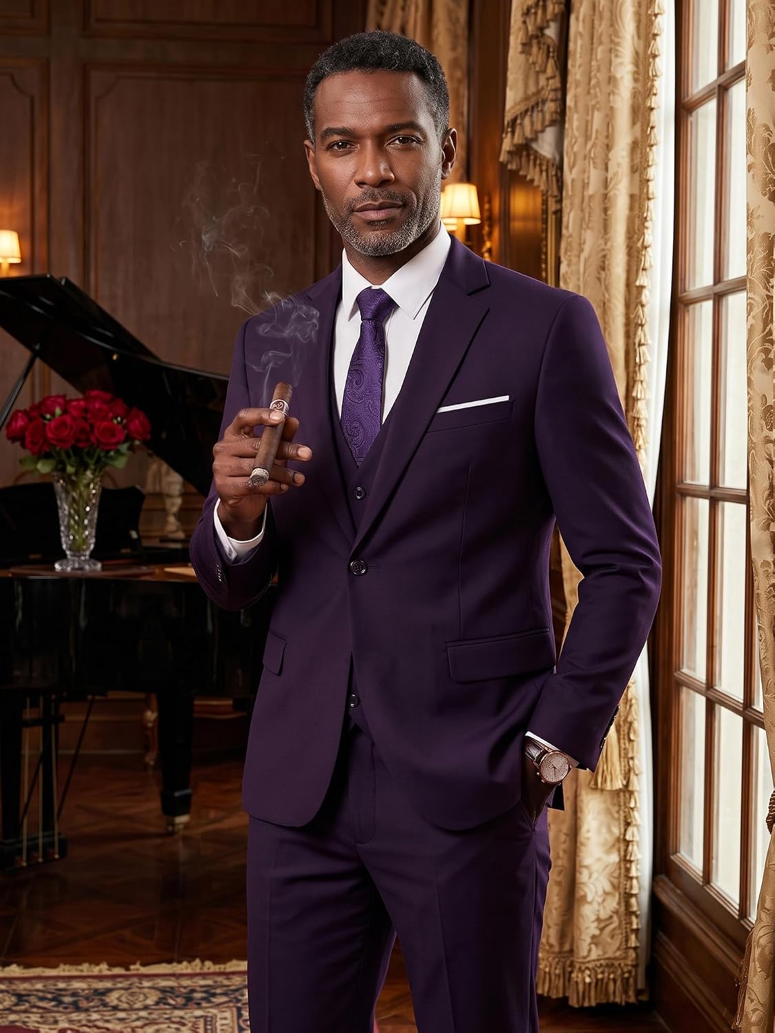 Thumbnail 6 de MAGE MALE Men's 3-Piece Suit