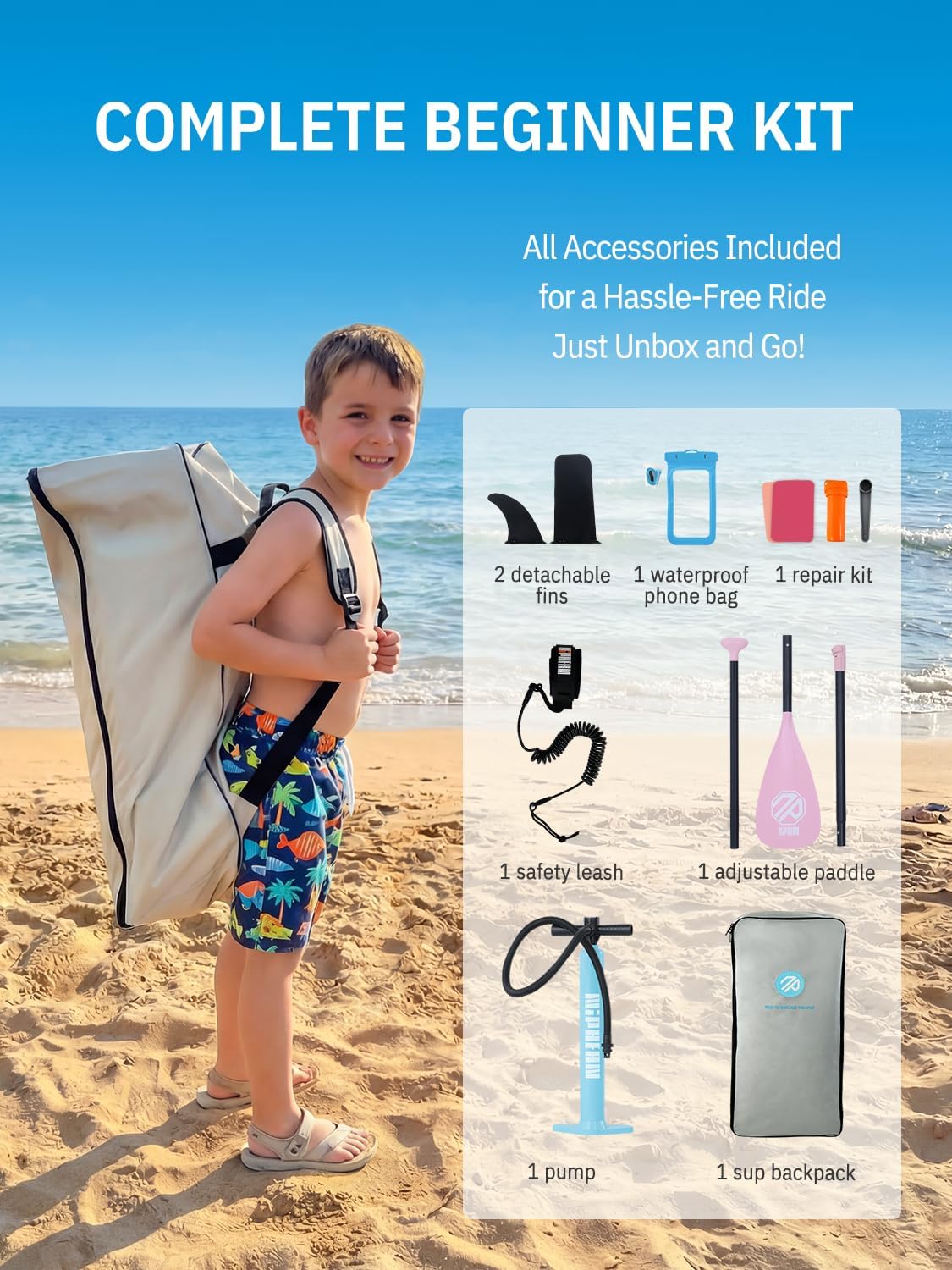 Thumbnail 6 de Niphean 10'6" Inflatable SUP Board